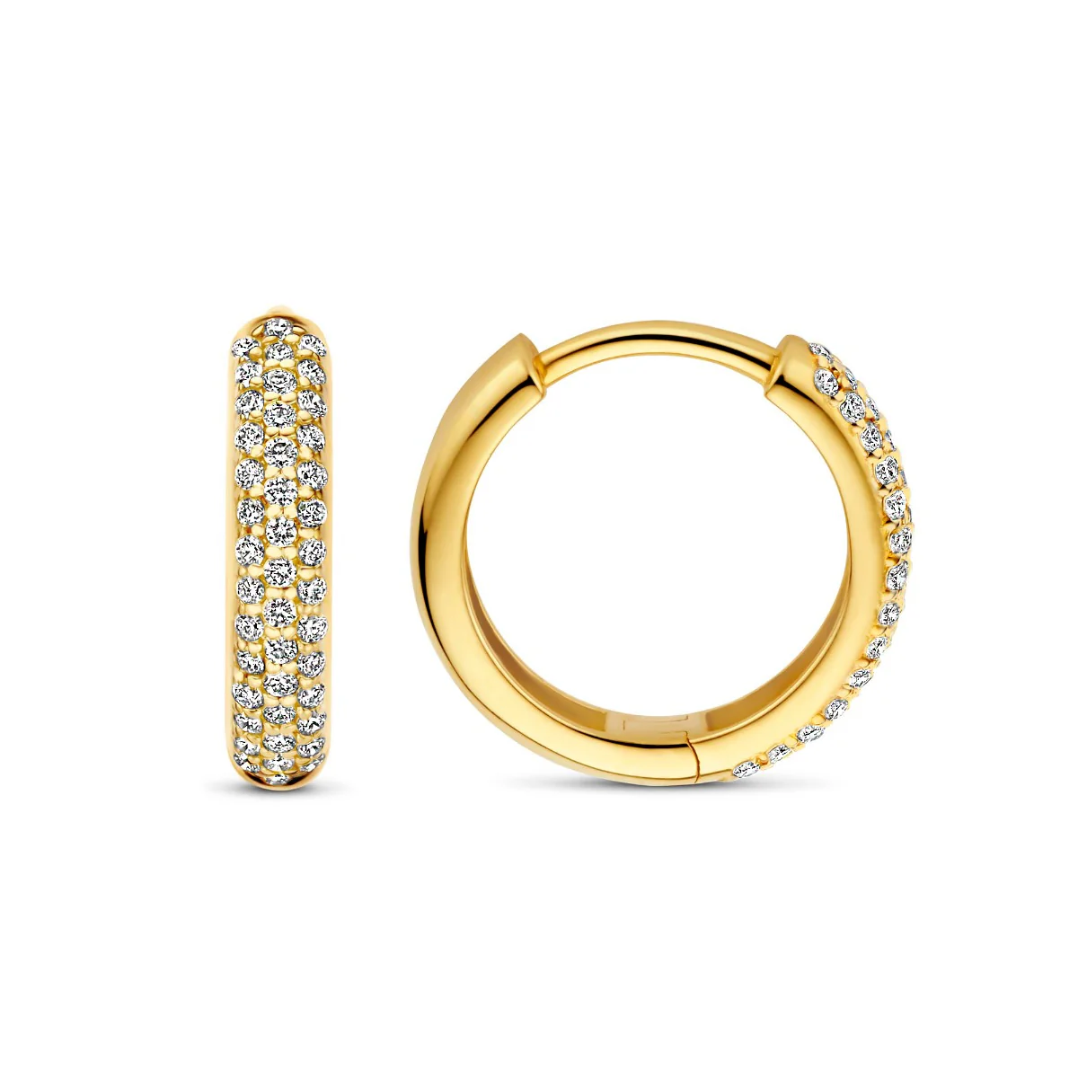Isabel Bernard De la Paix Laure 14 Karat Gold Earrings With Diamond 0.25 Carat IBD360030 - Image 5