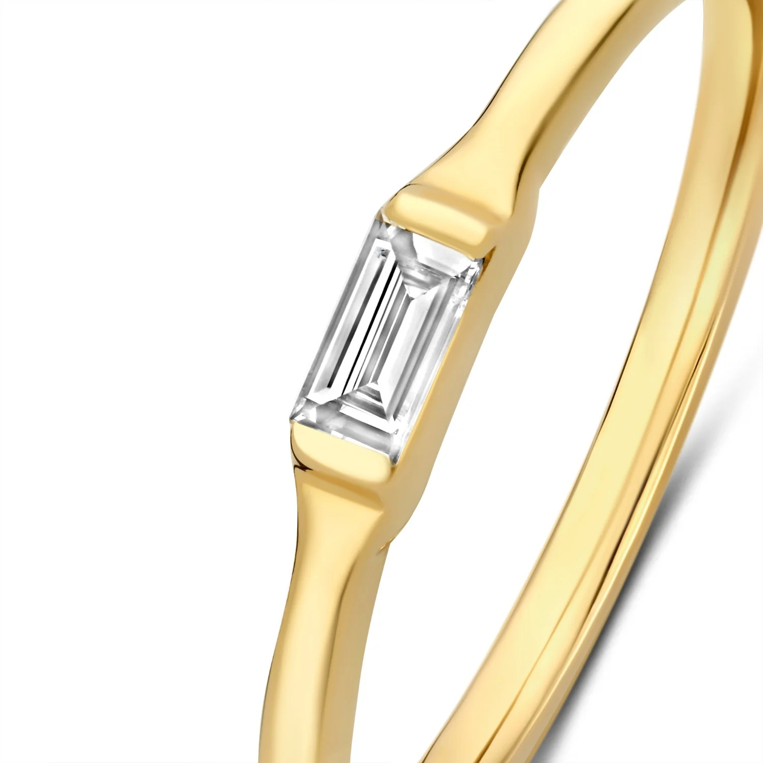 Isabel Bernard De la Paix Lucia 14 karat gold ring with diamond 0.08 carat IBD330045-50 - Image 5