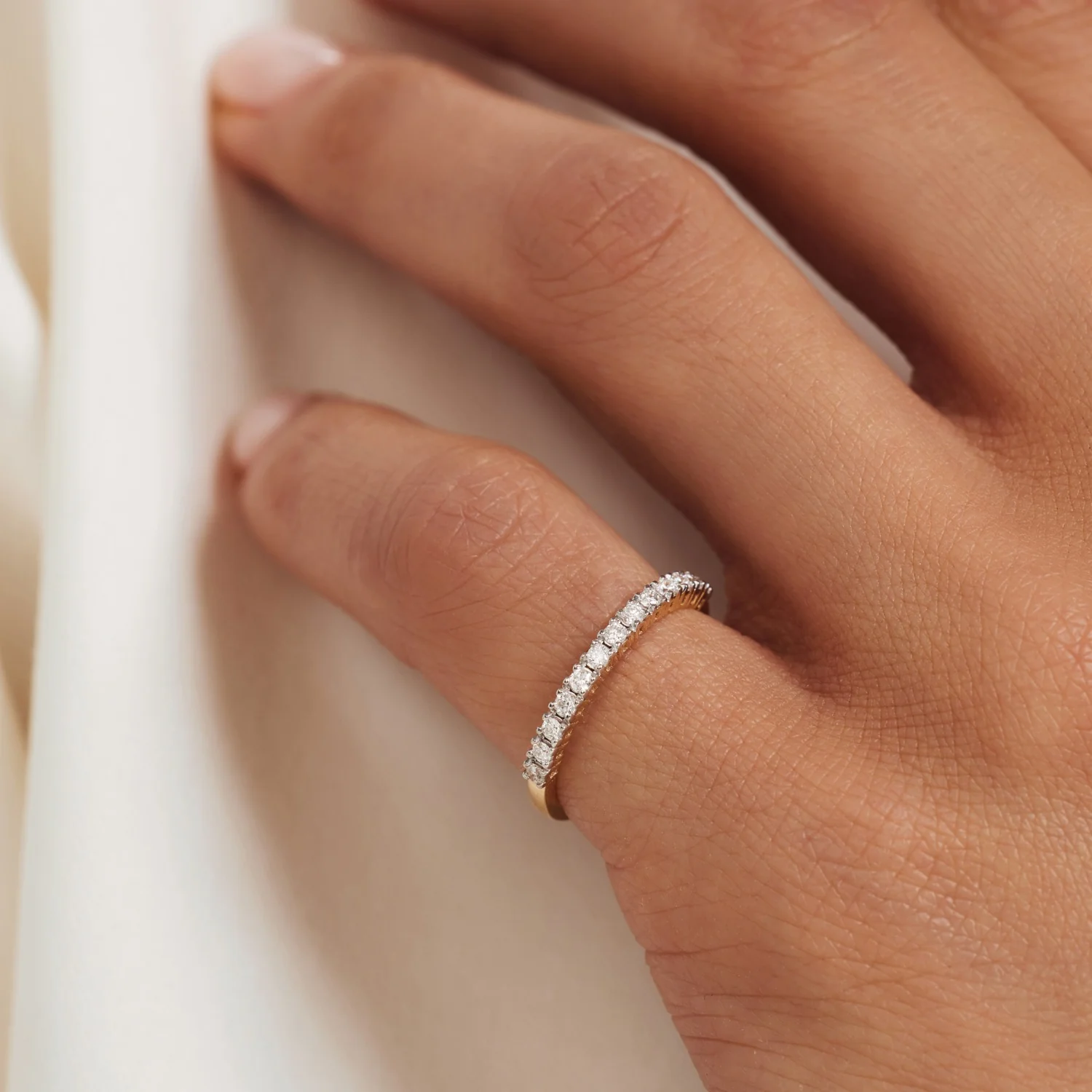 Isabel Bernard De la Paix Madeline 14 Carat Gold Ring | diamond 0.14 ct | IBD330023-54 - Image 2