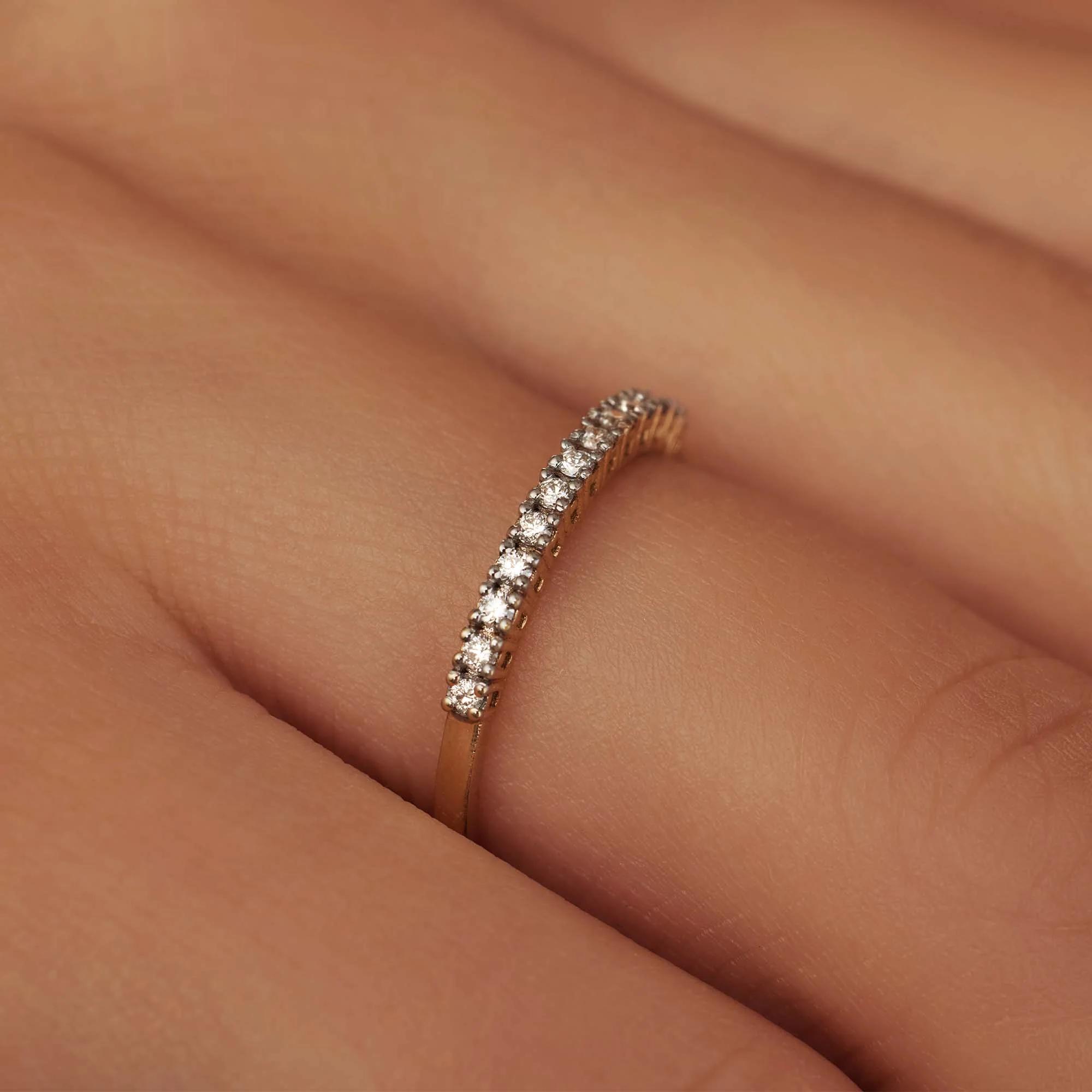 Isabel Bernard De la Paix Madeline 14 Carat Gold Ring | diamond 0.14 ct | IBD330023-54 - Image 3
