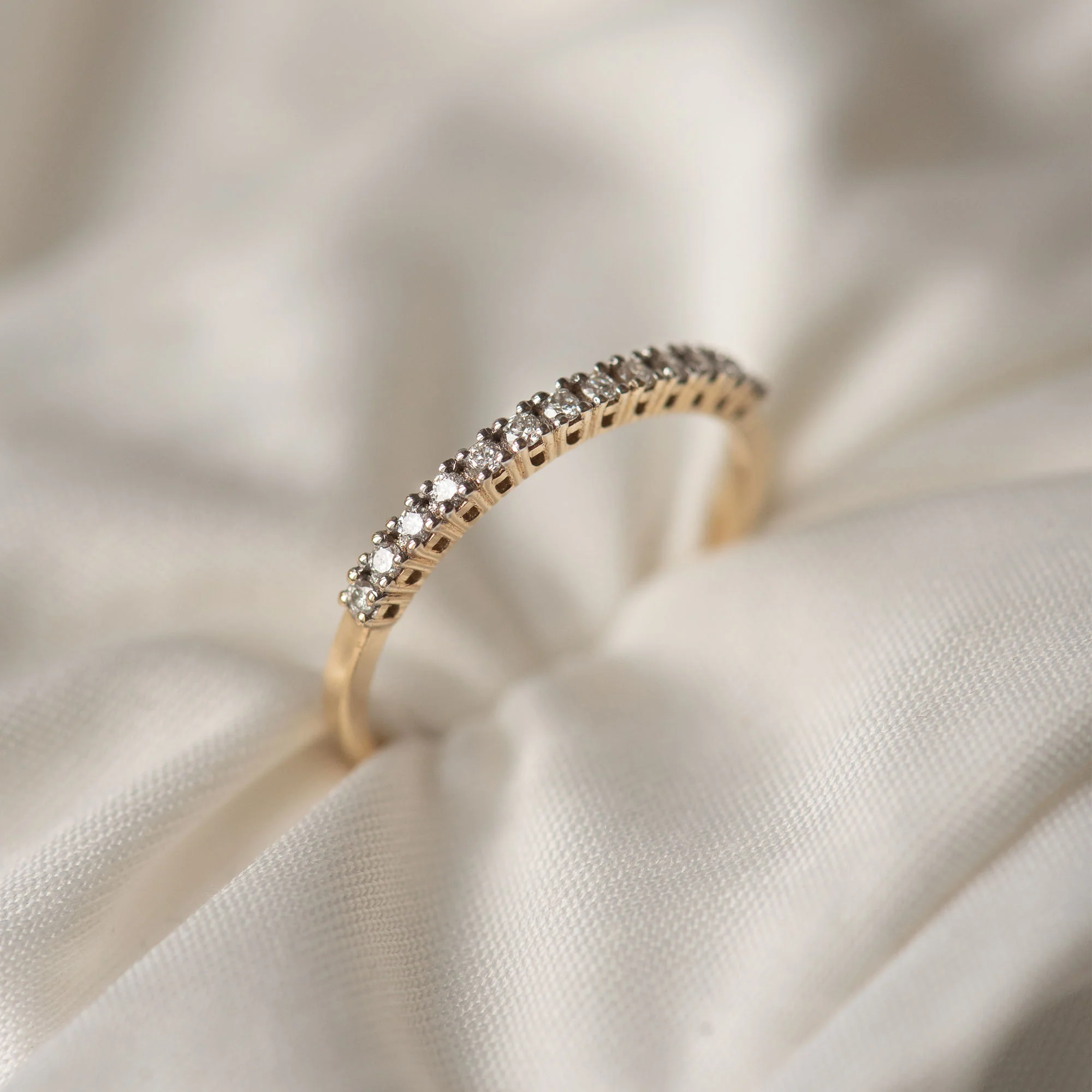 Isabel Bernard De la Paix Madeline 14 Carat Gold Ring | diamond 0.14 ct | IBD330023-54 - Image 5