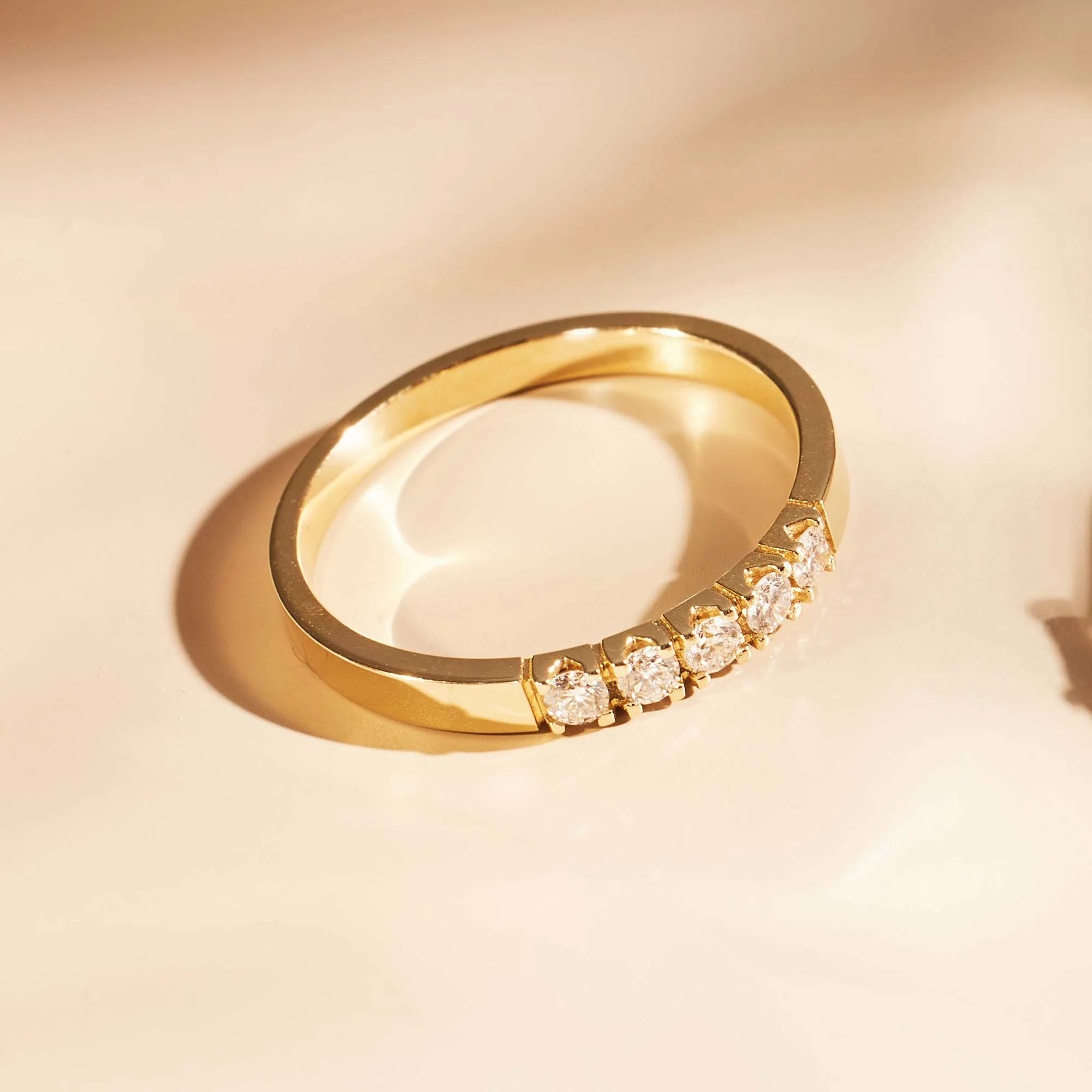Isabel Bernard De la Paix Madeline 14 Carat Gold Ring | diamond 0.20 ct | IBD330018-48 - Image 6