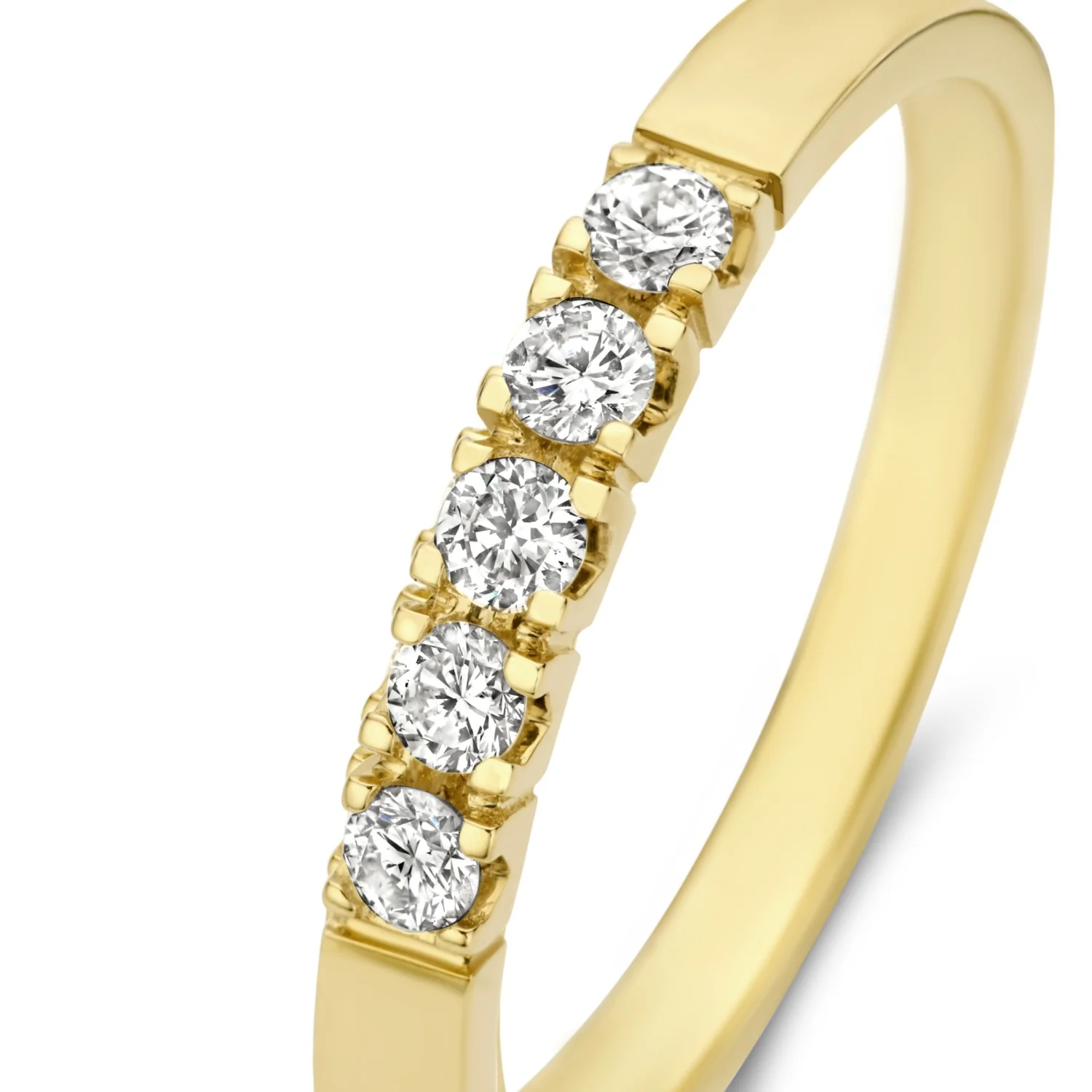 Isabel Bernard De la Paix Madeline 14 Carat Gold Ring | diamond 0.20 ct | IBD330018-48 - Image 7