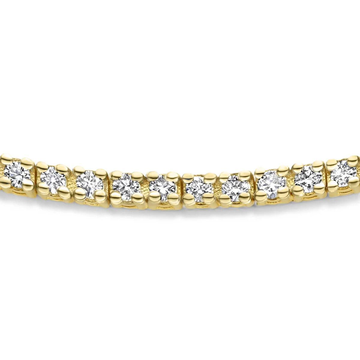 Isabel Bernard De la Paix Madeline 14 Carat Golden Tennis Bracelet | diamond 1.08 ct | IBD320005 - Image 7