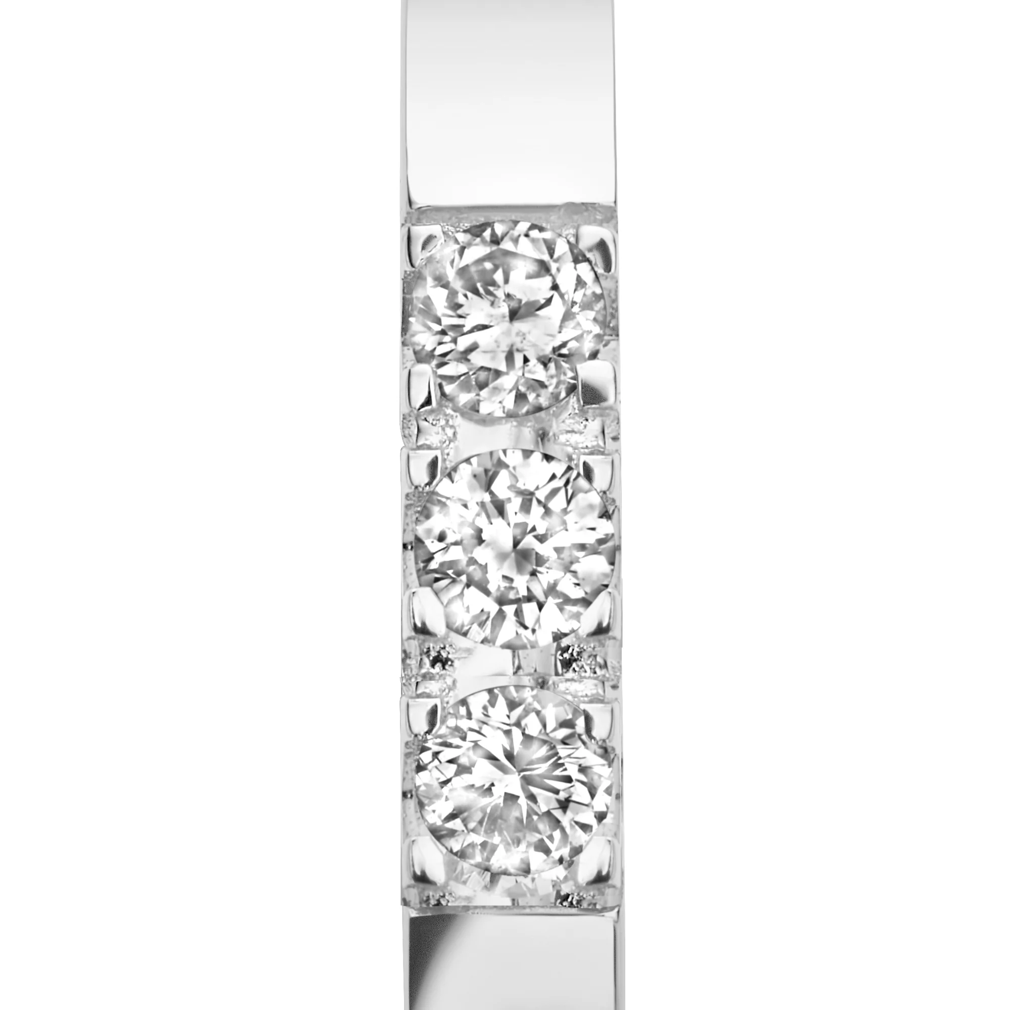 Isabel Bernard De la Paix Madeline 14 Carat Whitegold Hoop Earrings | diamond 0.15 ct | IBD360017 - Image 8