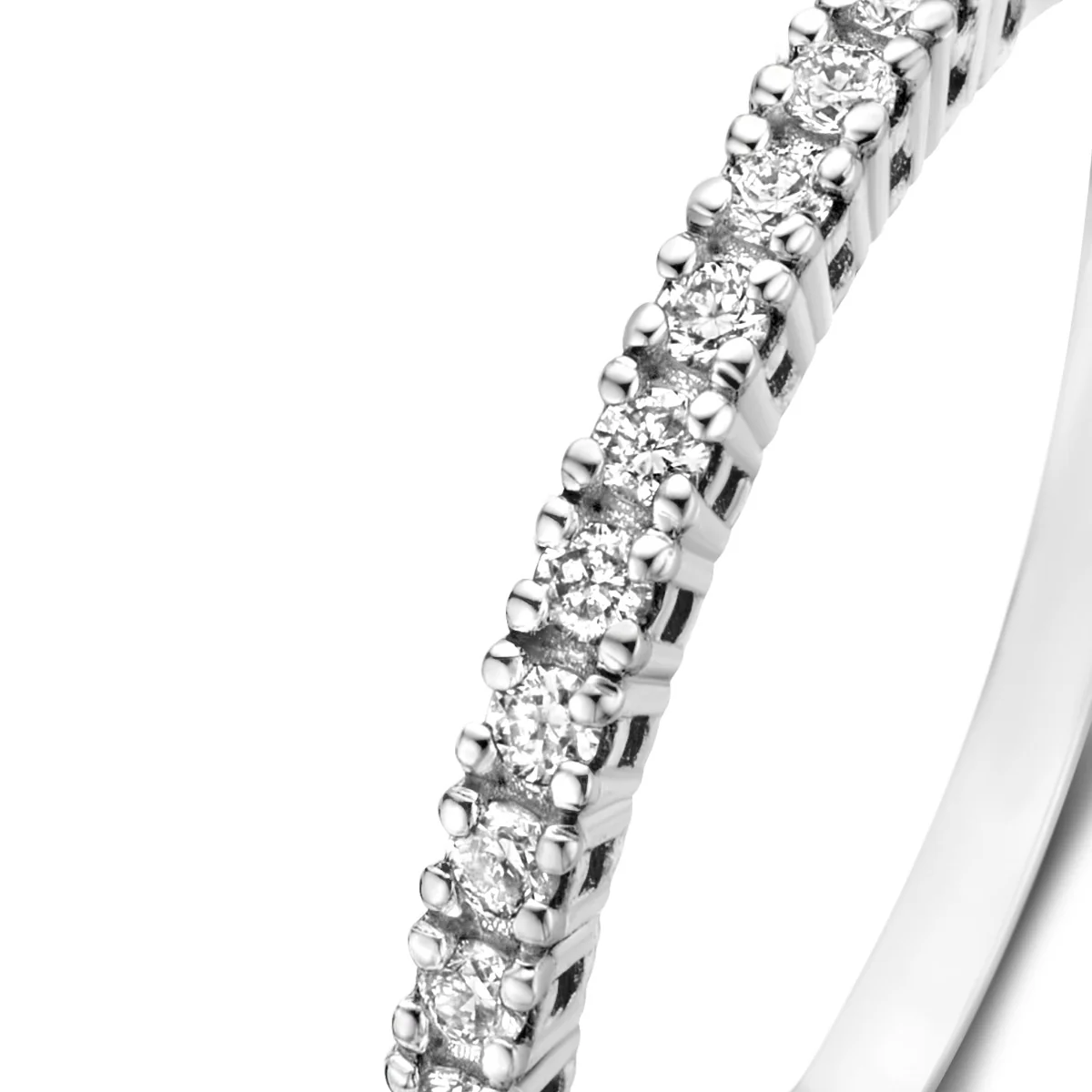 Isabel Bernard De la Paix Madeline 14 Carat Whitegold Ring | diamond 0.14 ct | IBD330021-50 - Image 6