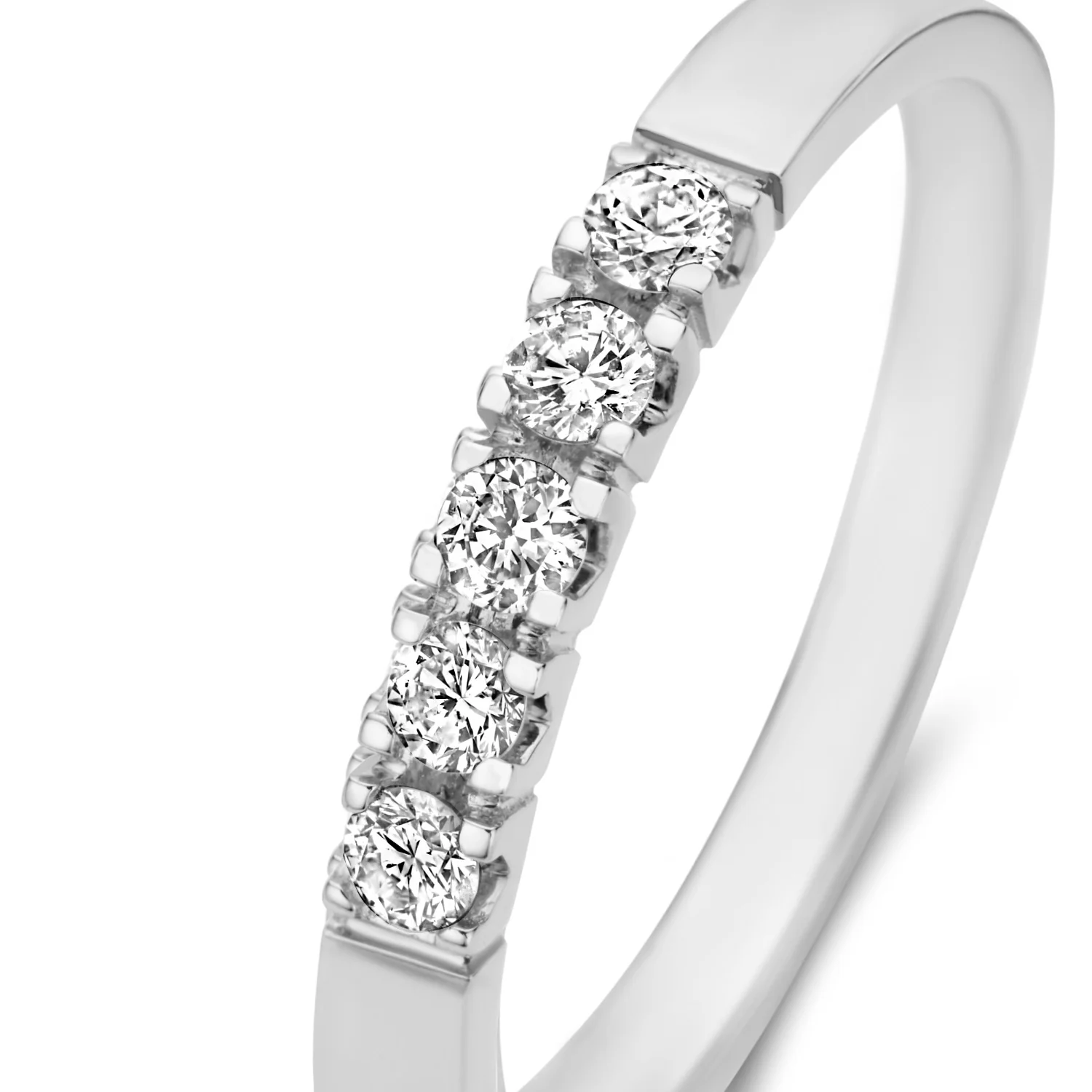 Isabel Bernard De la Paix Madeline 14 Carat Whitegold Ring | diamond 0.20 ct | IBD330019-48 - Image 7
