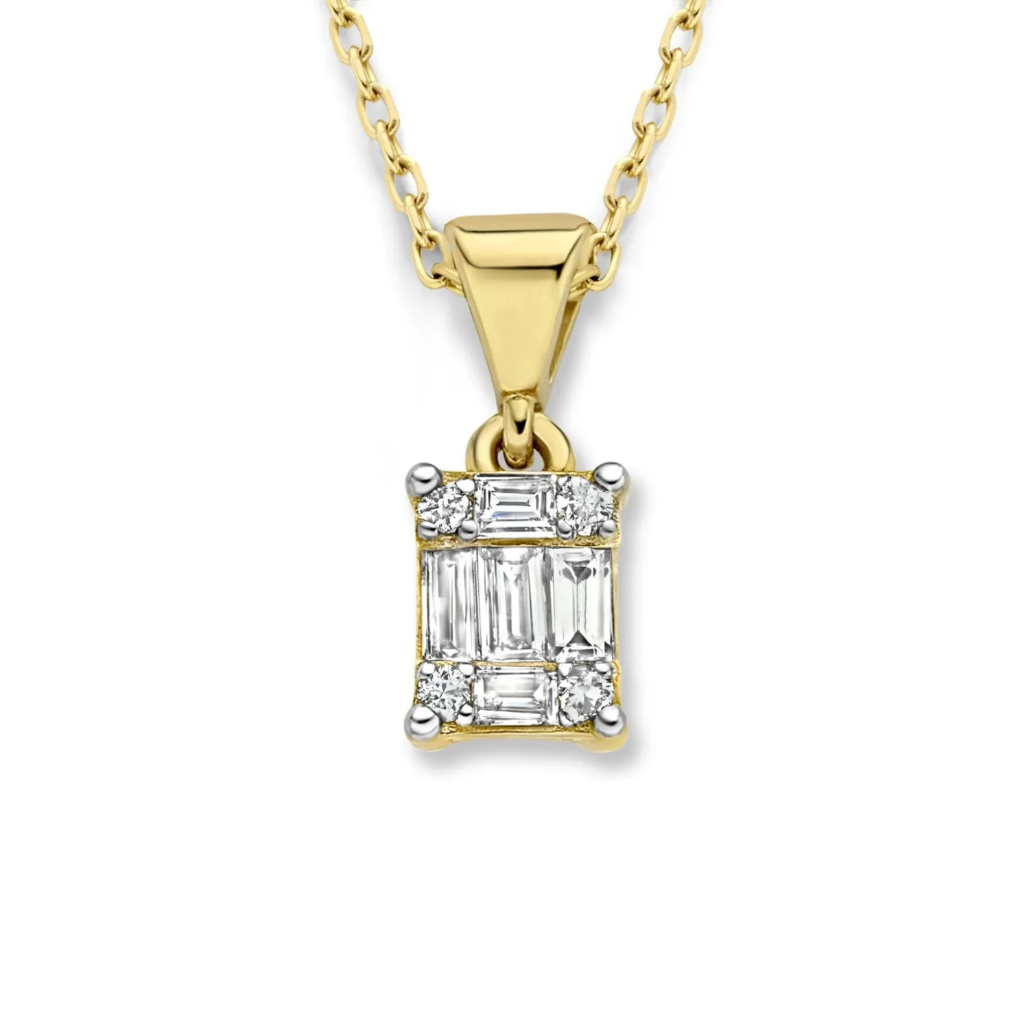 Isabel Bernard De la Paix Maxime 14 Carat Golden Necklace | diamond 0.11 ct | IBD350017 - Image 6