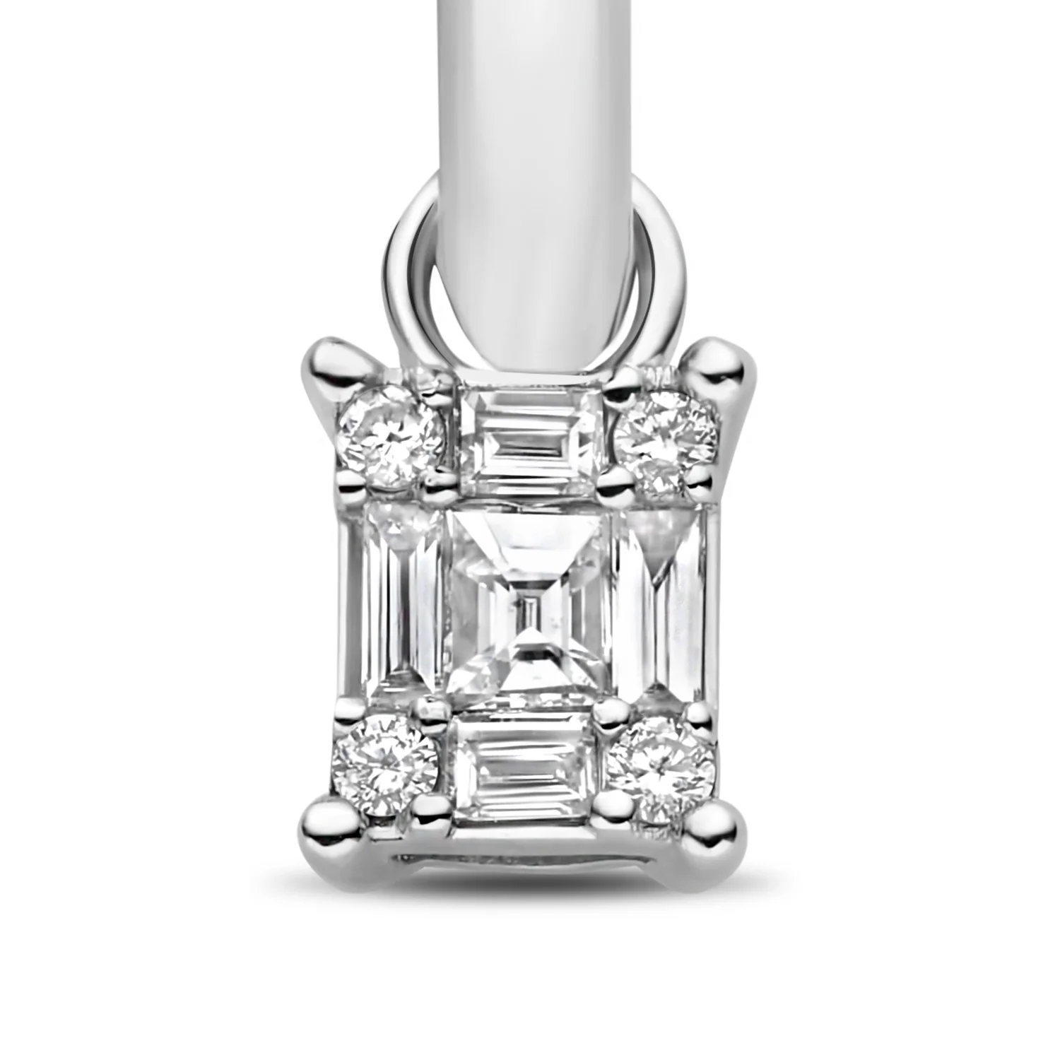 Isabel Bernard De la Paix Maxime 14 karat whitegold ear stud with diamond 0.24 carat IBD360035 - Image 3