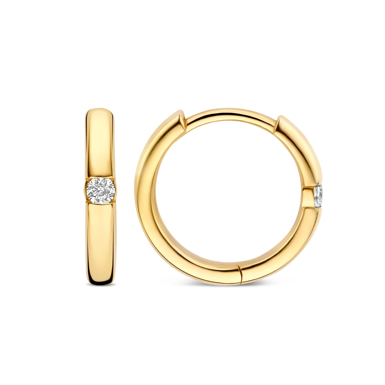 Isabel Bernard De la Paix Mia 14 Karat gold earring with diamond 0.06 carat IBD360037 - Image 8