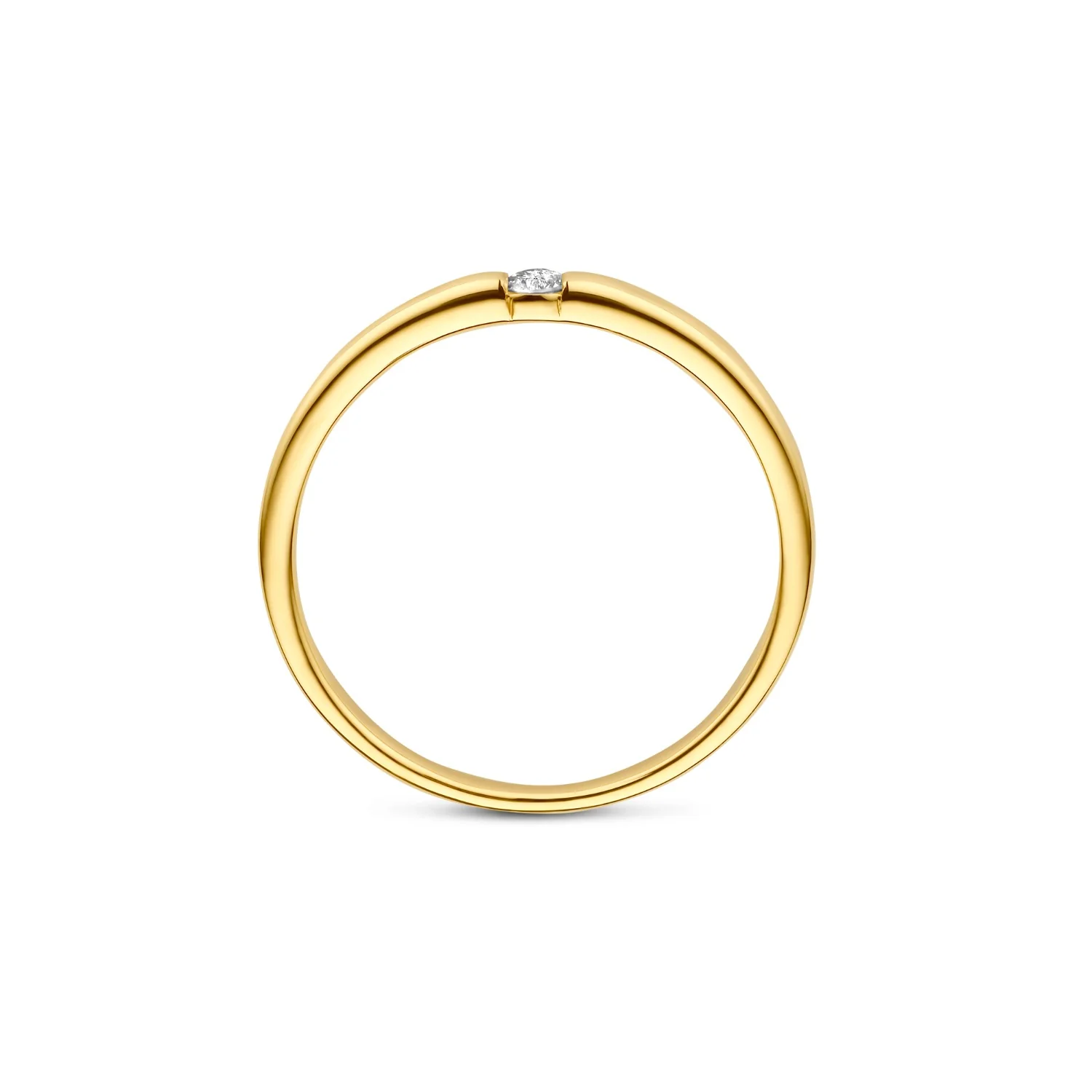 Isabel Bernard De la Paix Mia 14 karat gold ring with diamond 0.05 carat IBD330046-56 - Image 6