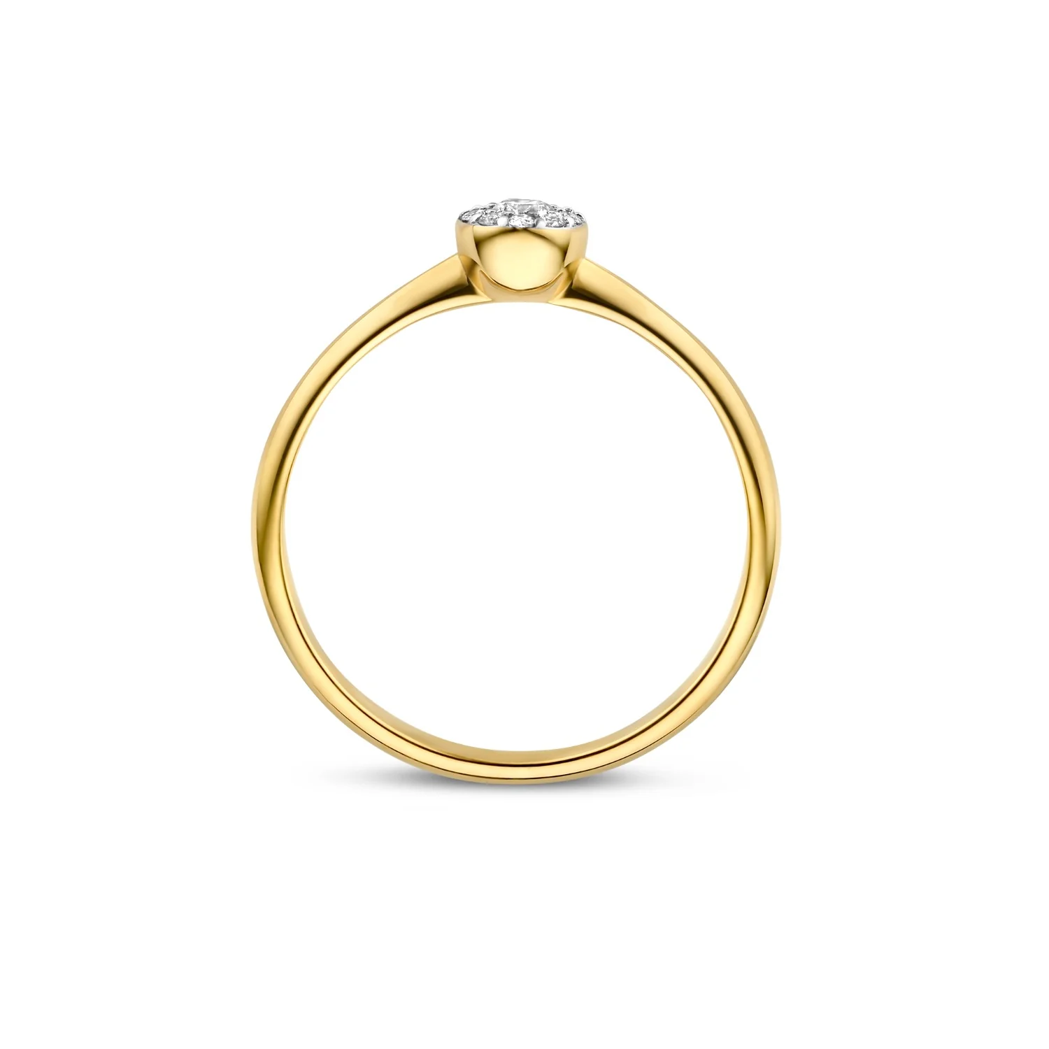 Isabel Bernard De la Paix Viviane 14 karat gold ring with diamond 0.11 carat IBD330037-50 - Image 7