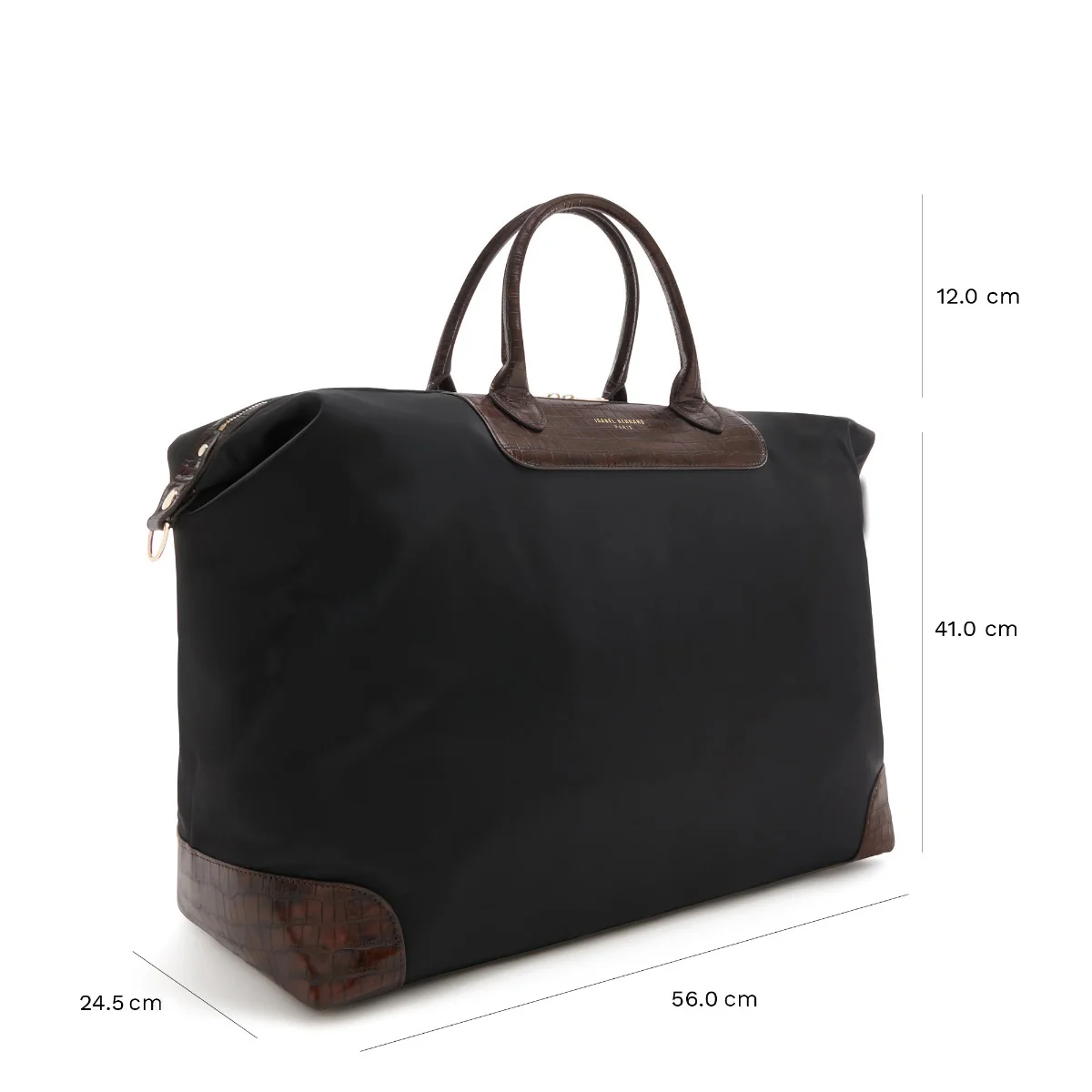 Isabel Bernard Du Louvre Clarice Black Weekend Bag Medium IB20002-901 - Image 4