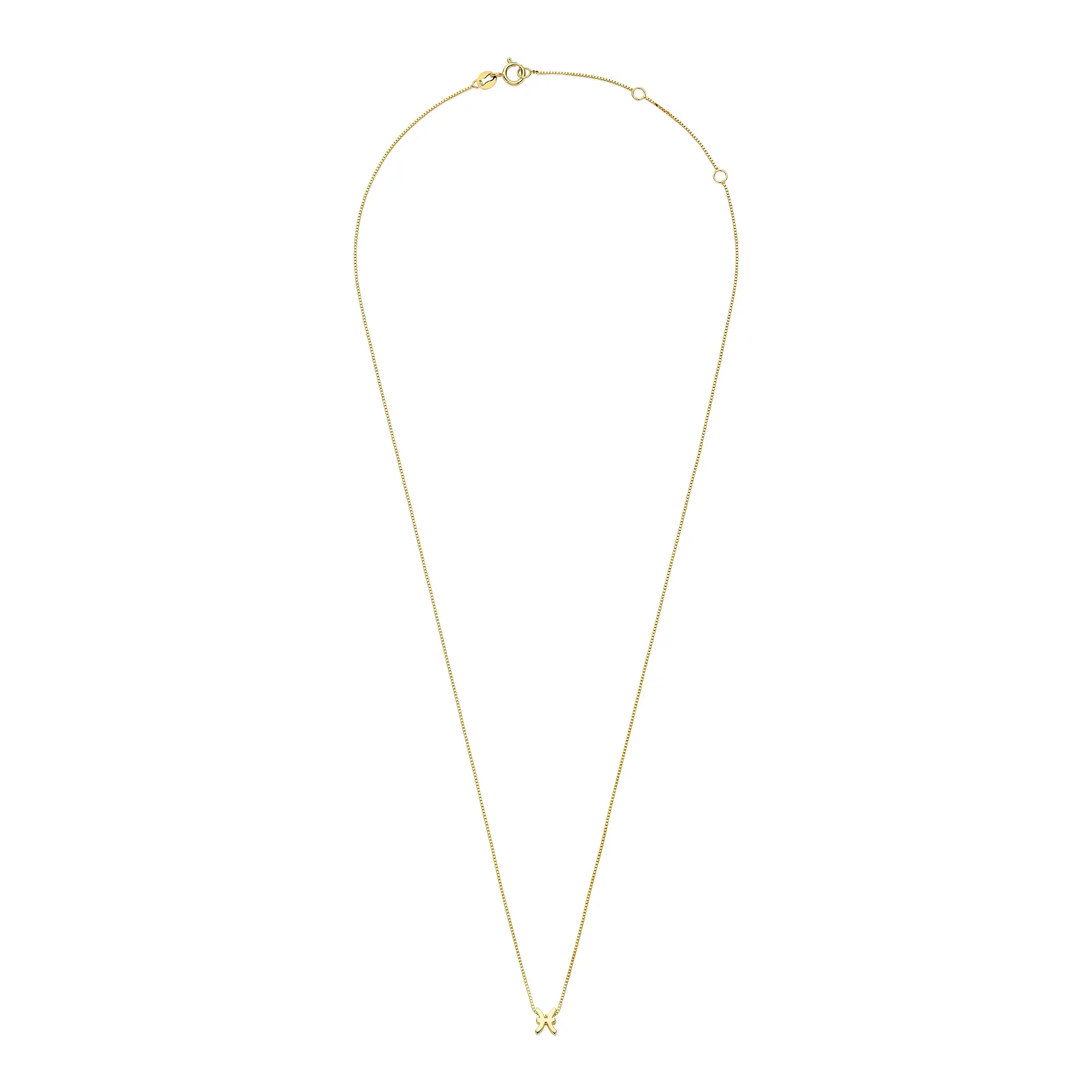 Isabel Bernard Étoiles d’Or Pisces 14 Carat Gold Venetian Necklace With Horoscope IB340189 - Image 5