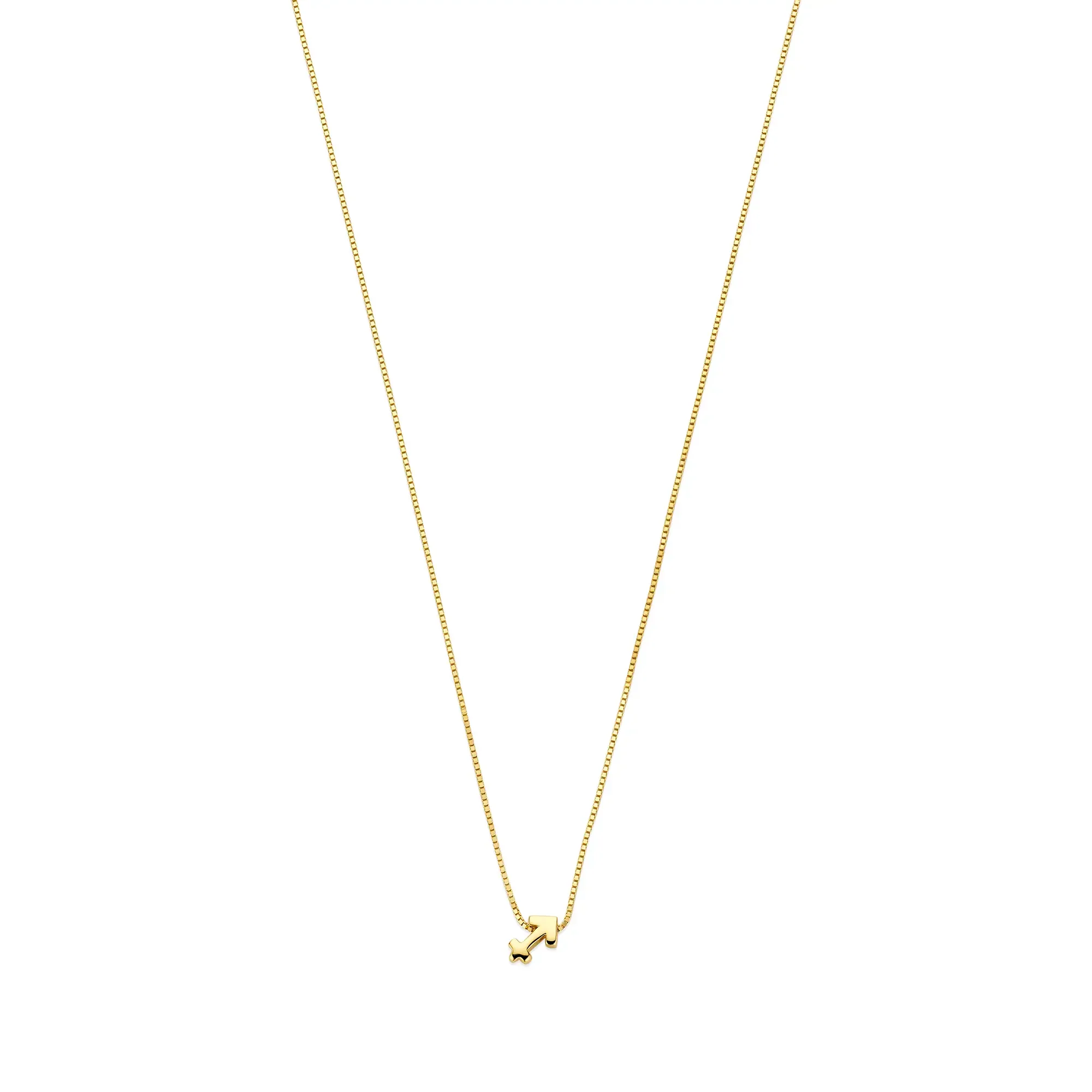 Isabel Bernard Étoiles d’Or Sagittarius 14 Carat Gold Venetian Necklace With Horoscope IB340186 - Image 3