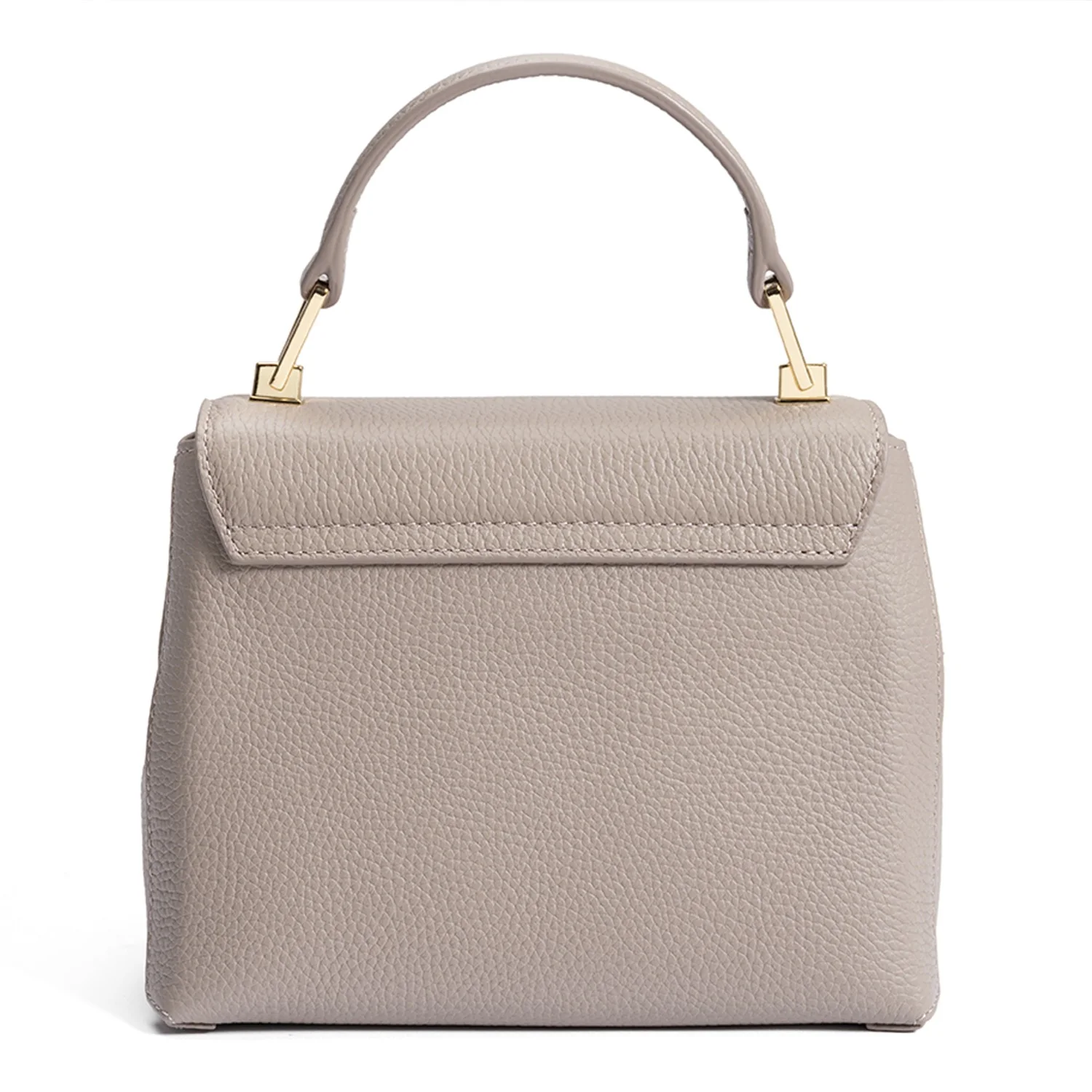 Isabel Bernard Femme Forte Heline Taupe Leather Handbag made of Calfskin IB21039 - Image 6