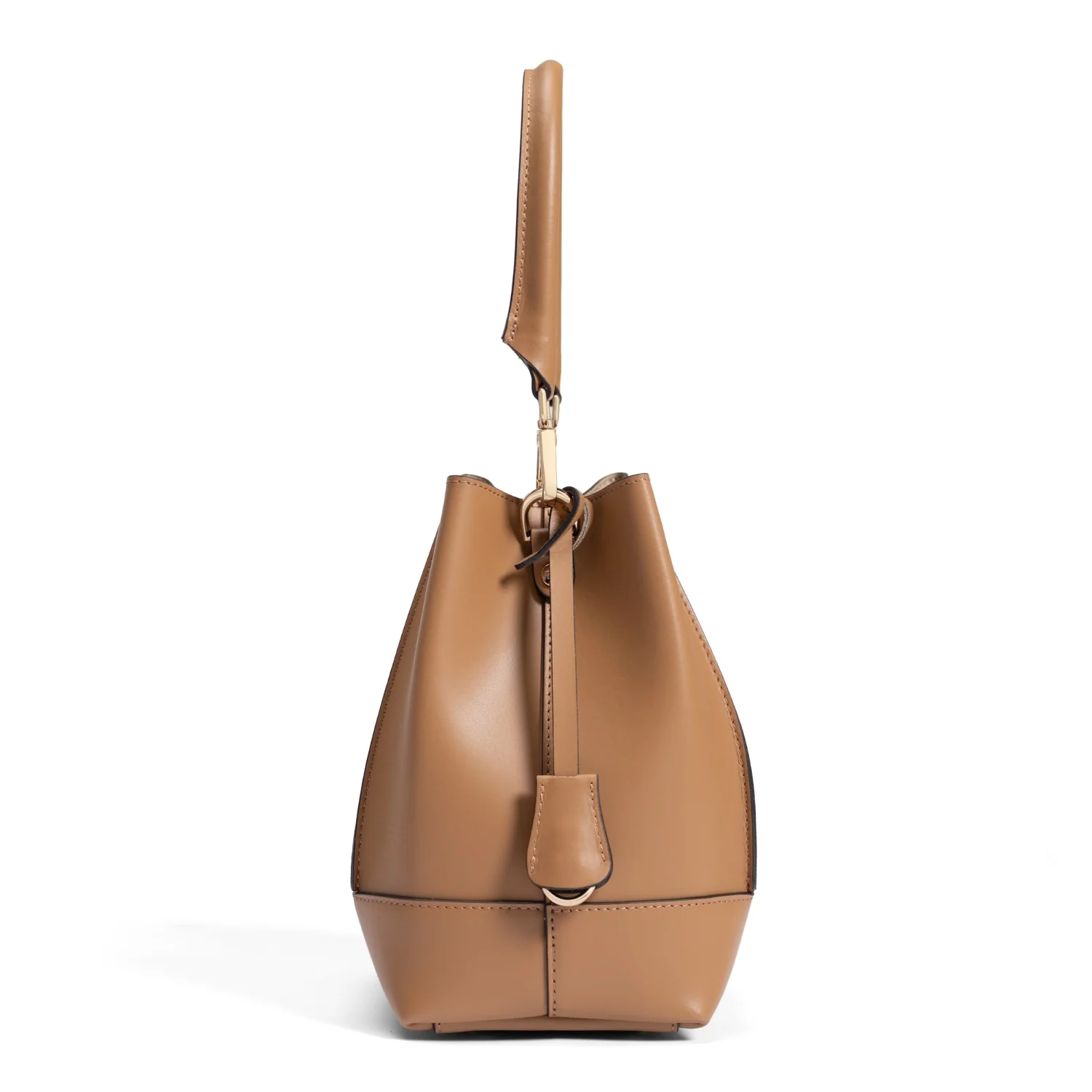 Isabel Bernard Femme Forte Minette Camel Calfskin Handbag IB21114-334 - Image 4