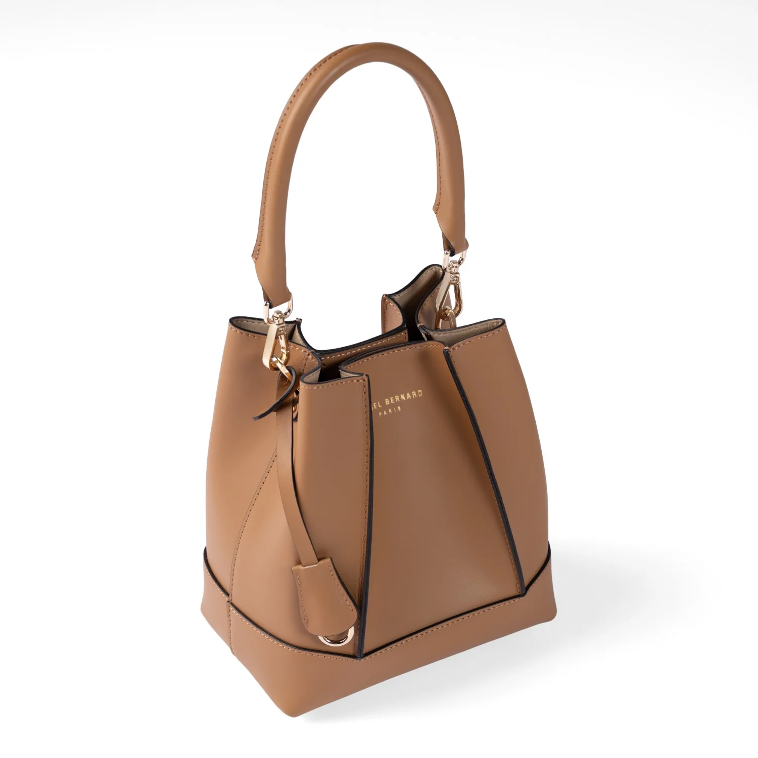 Isabel Bernard Femme Forte Minette Camel Calfskin Handbag IB21114-334 - Image 8
