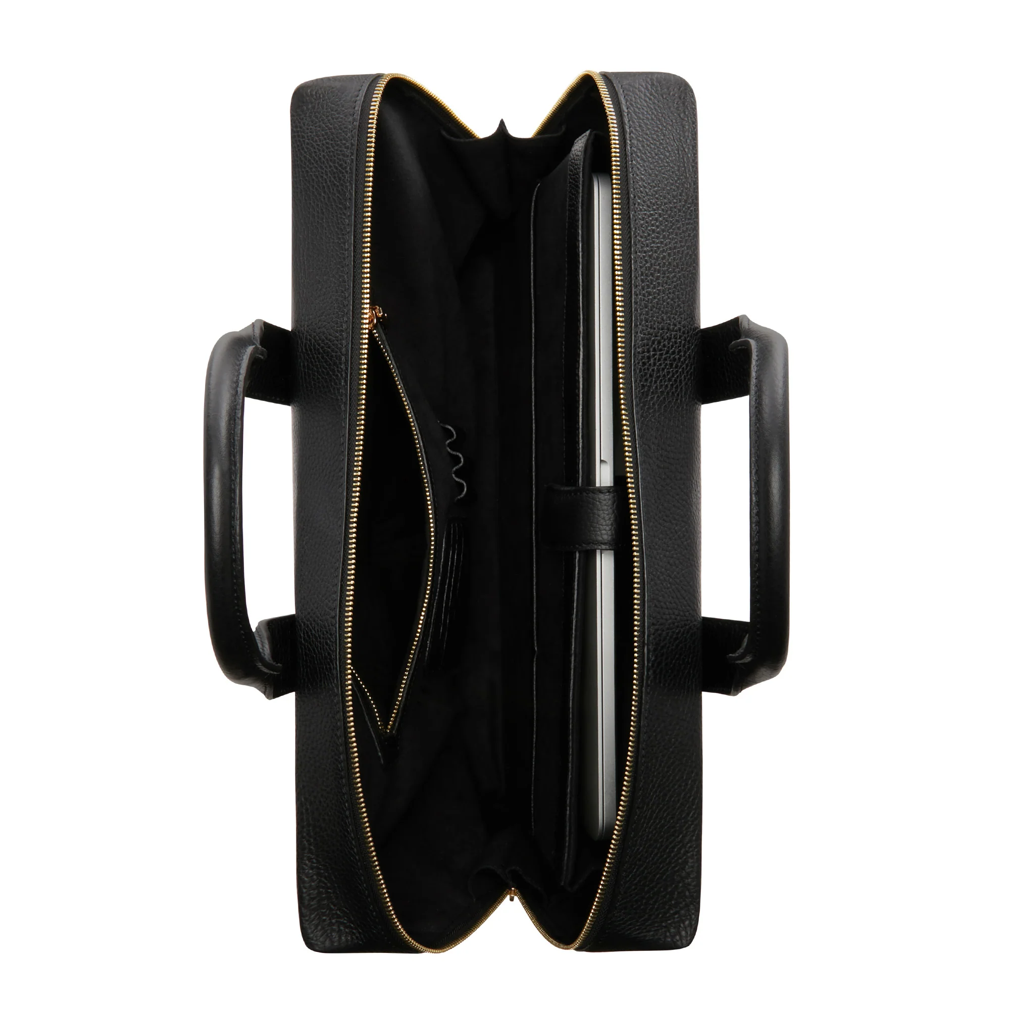 Isabel Bernard Honoré Anique Black Calfskin Handbag IB25071 - Image 6