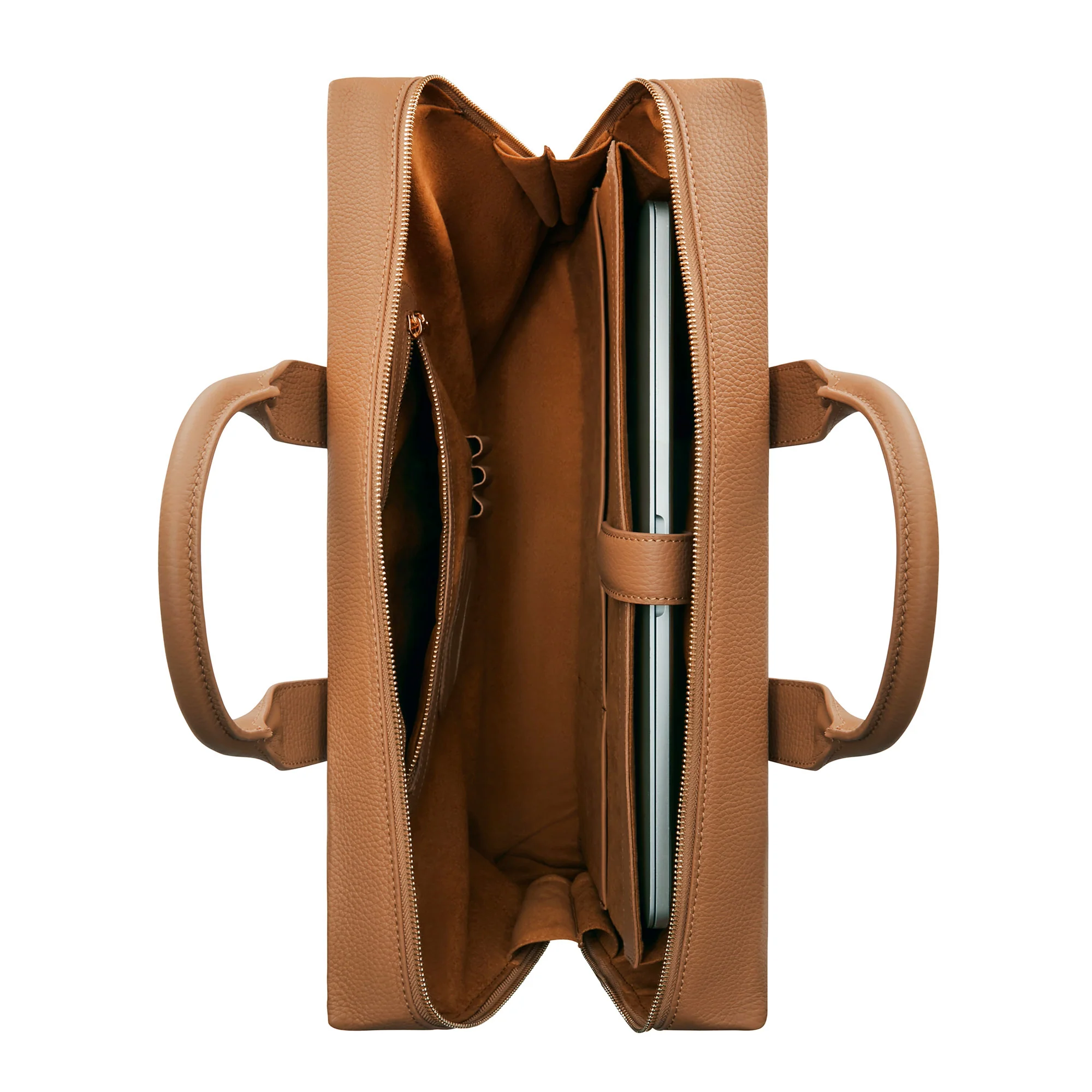 Isabel Bernard Honoré Anique Camel Calfskin Handbag IB25062 - Image 7