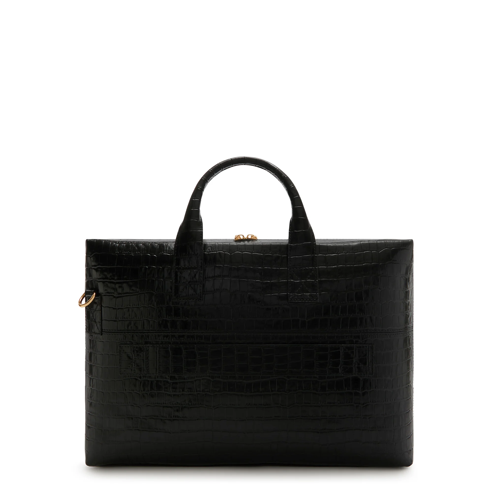 Isabel Bernard Honoré Anique Croco Black Calfskin Handbag IB25072 - Image 5