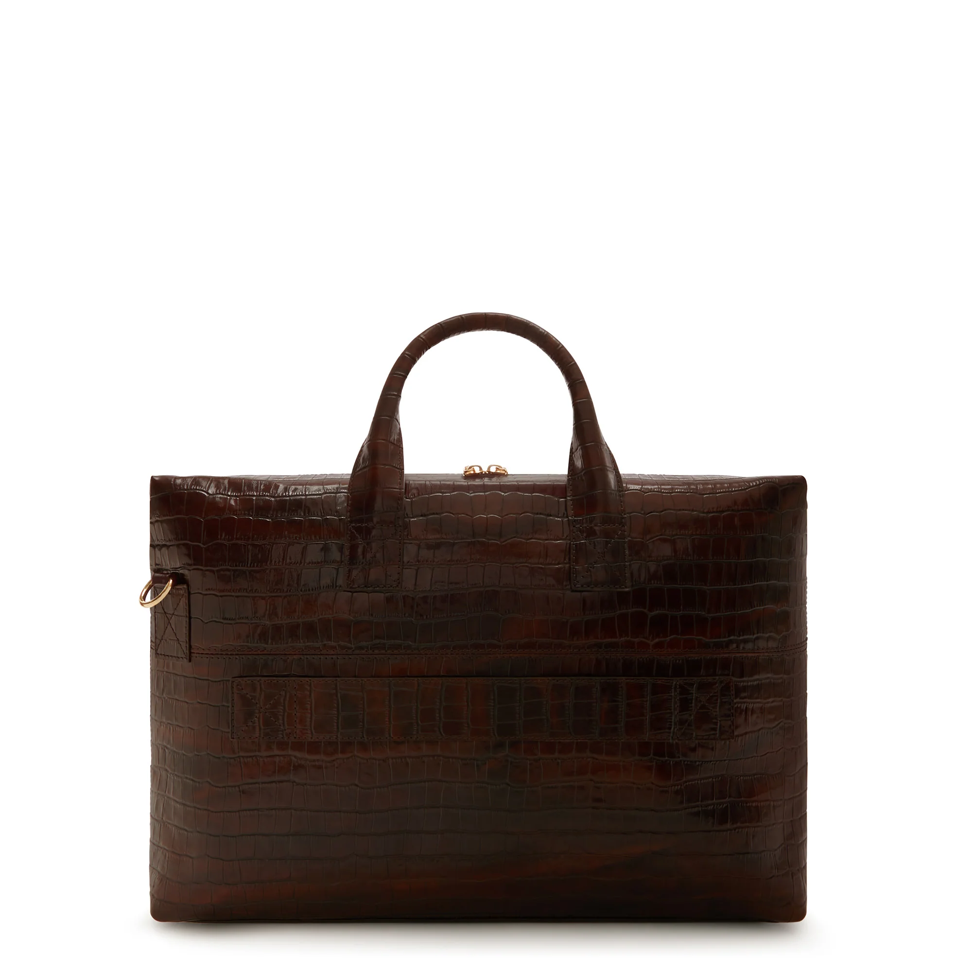 Isabel Bernard Honoré Anique Croco Brown Calfskin Handbag IB25073 - Image 5