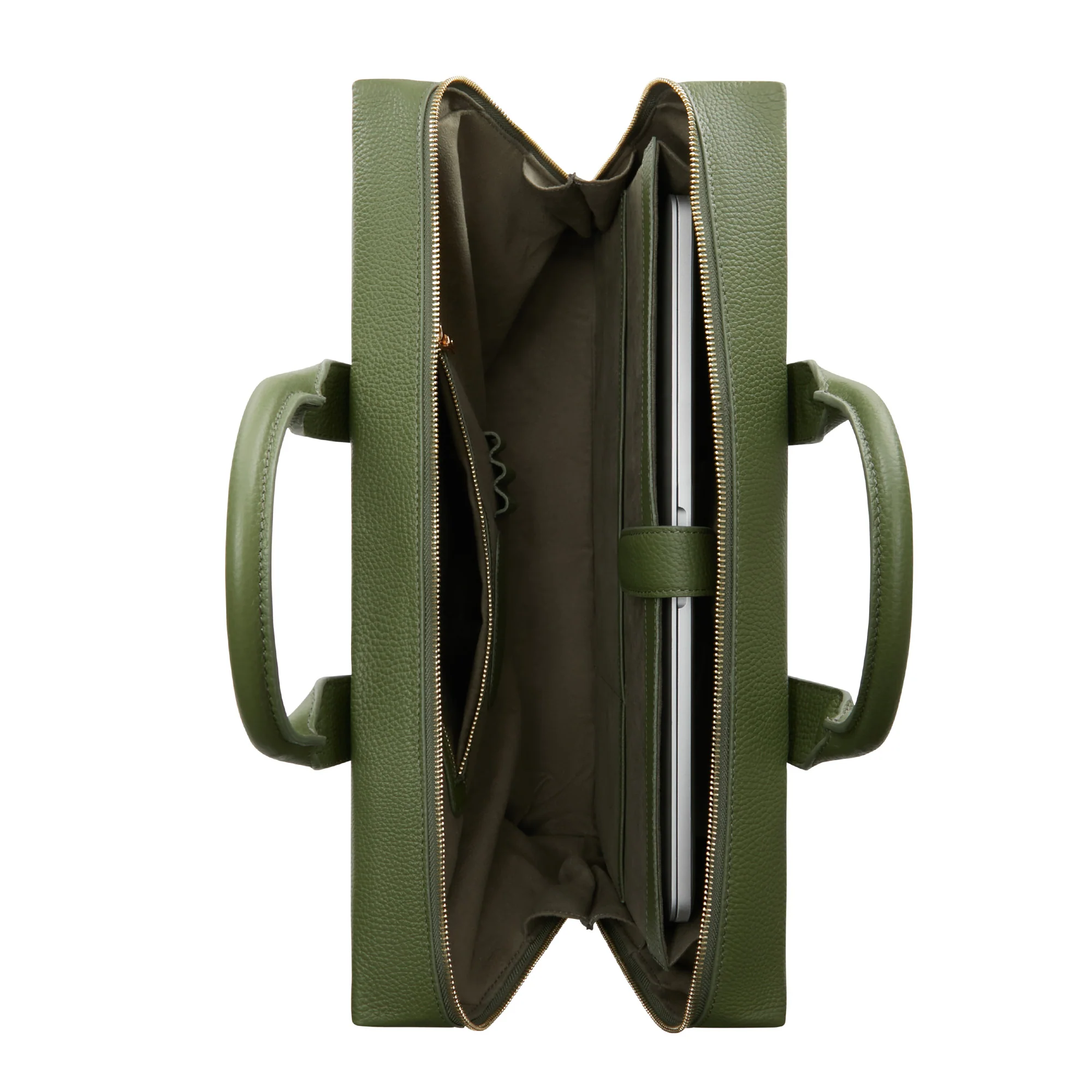 Isabel Bernard Honoré Anique Green Calfskin Handbag IB25061 - Image 6