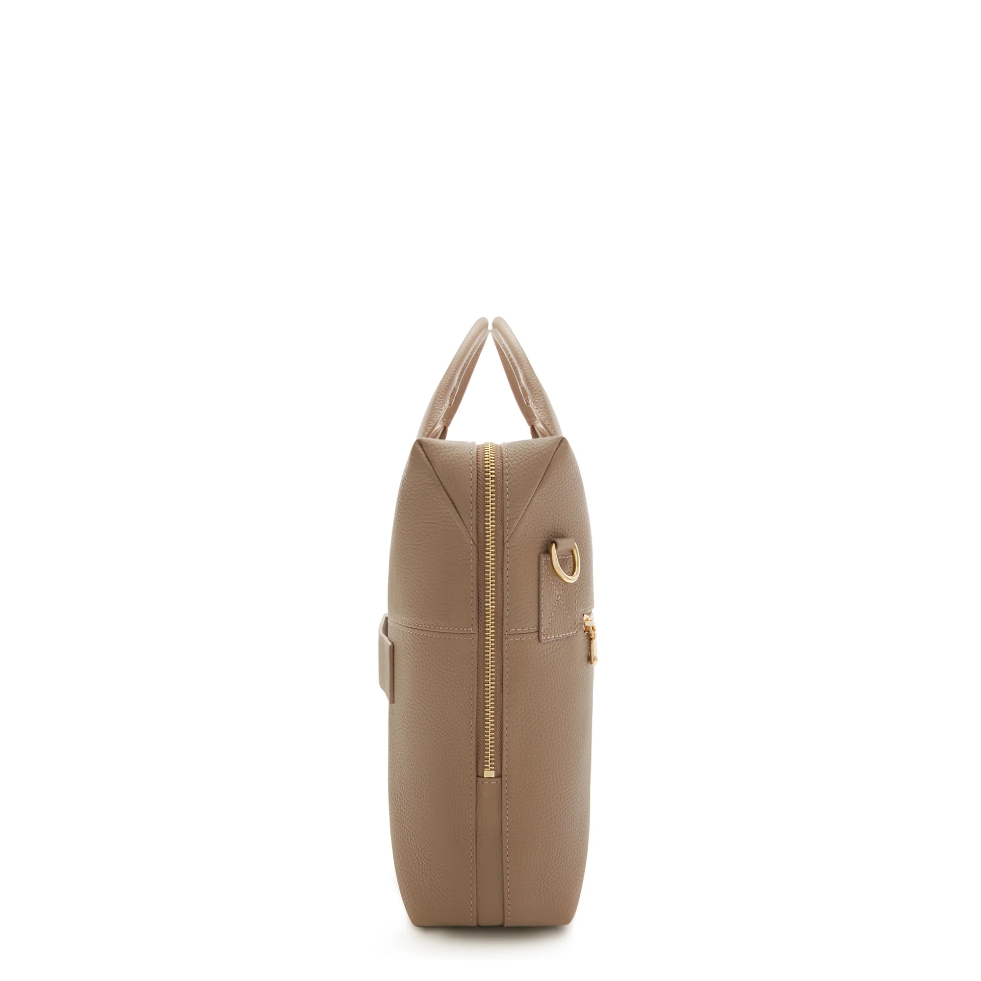 Isabel Bernard Honoré Anique Taupe Calfskin Handbag IB25070 - Image 4