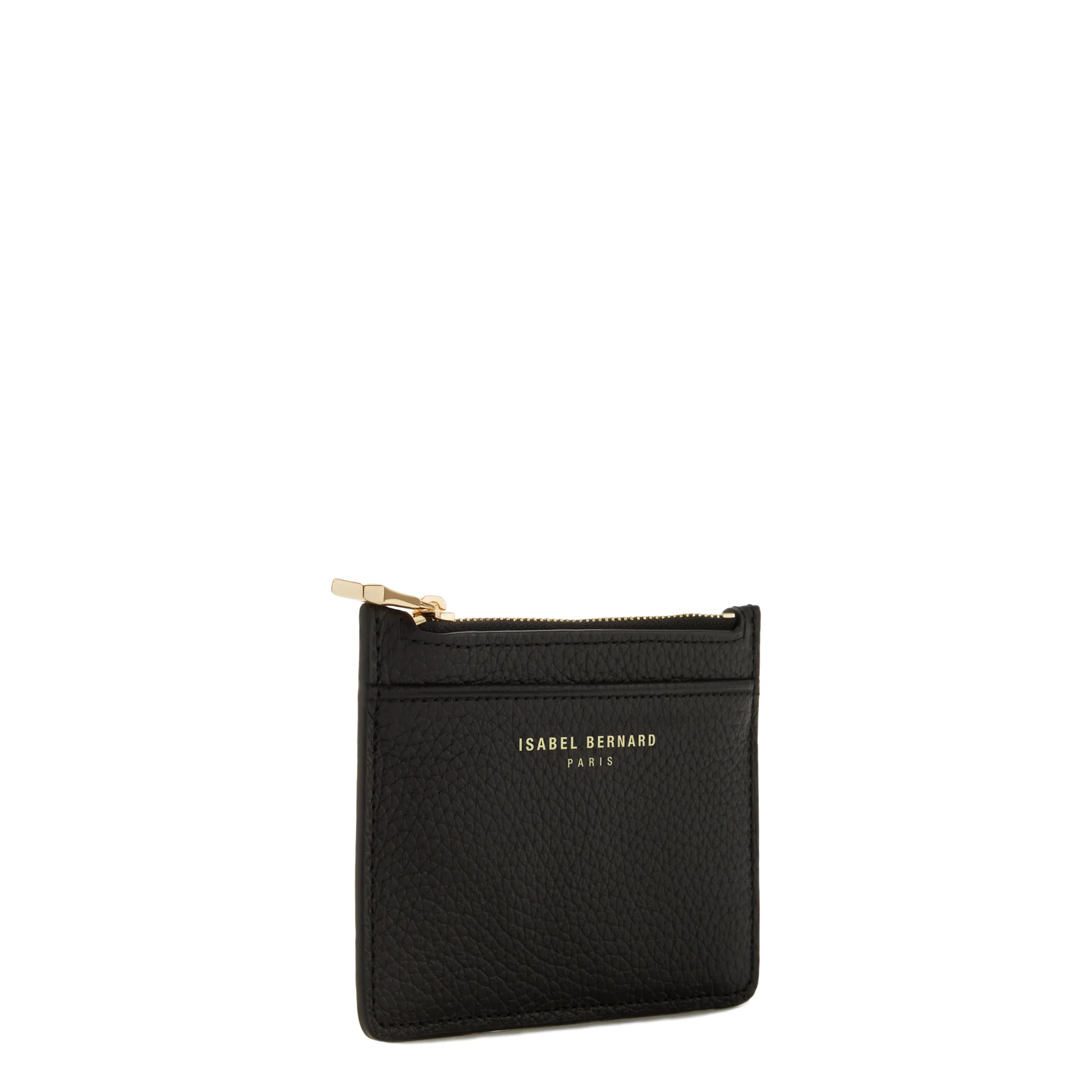 Isabel Bernard Honoré Aveline Black Leather Card Holder made of Calfskin IB27016 - Image 5
