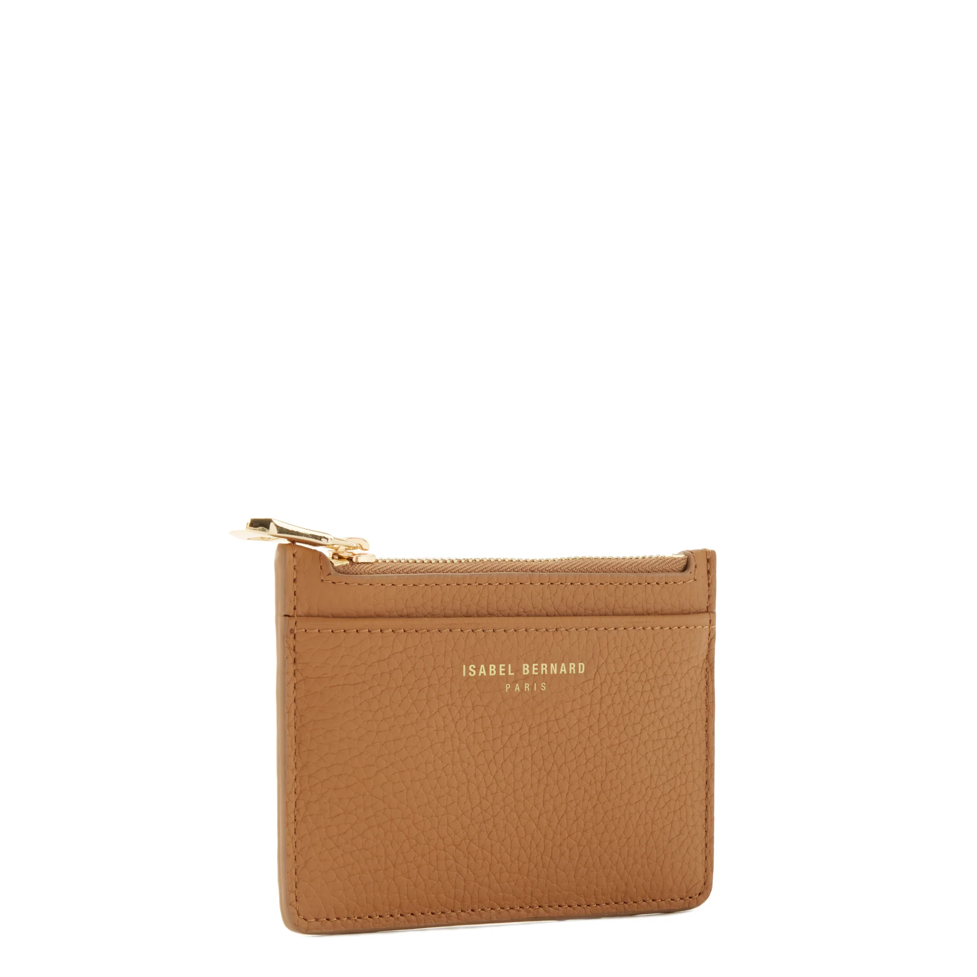 Isabel Bernard Honoré Aveline camel Leather Card Holder made of Calfskin IB27020 - Image 5