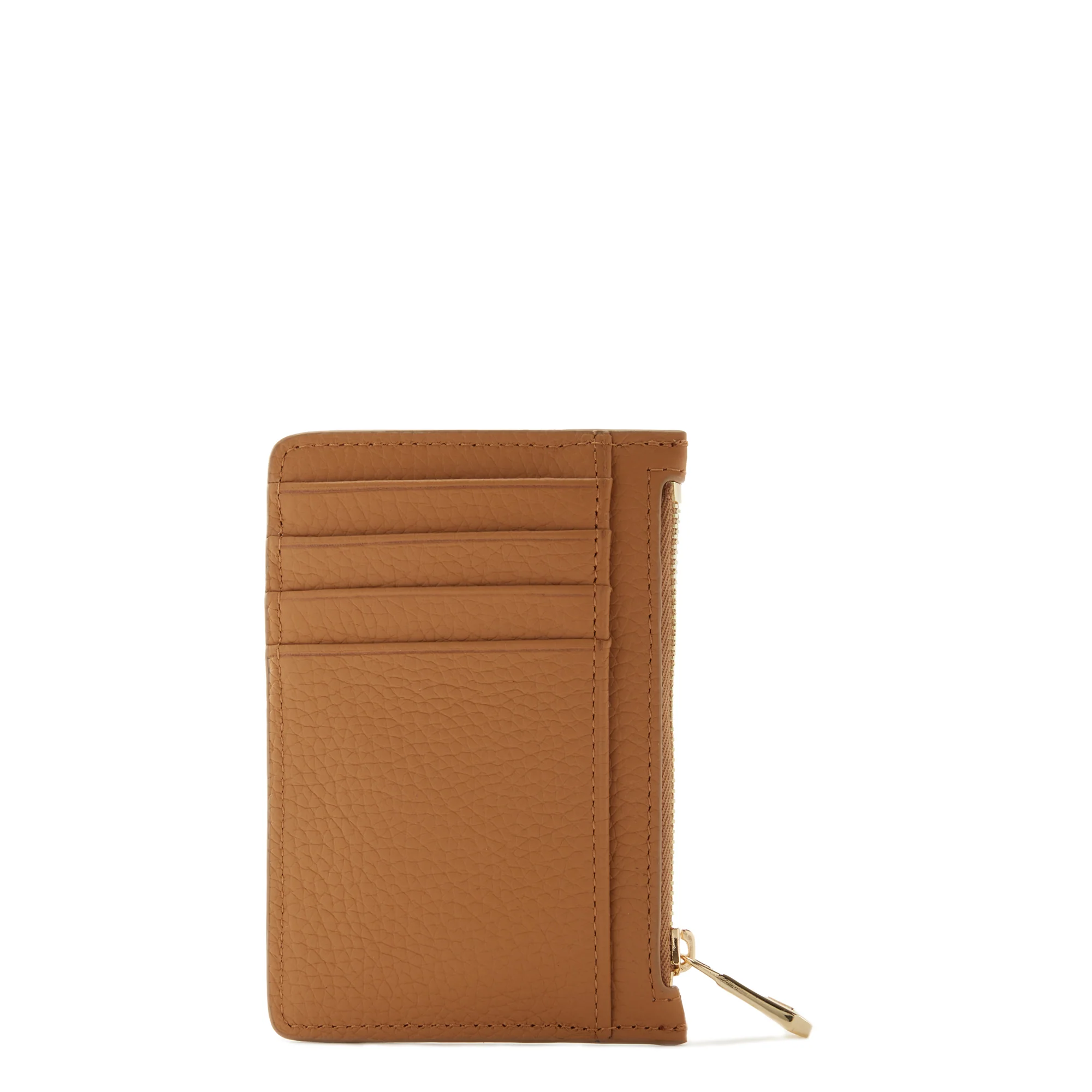 Isabel Bernard Honoré Aveline camel Leather Card Holder made of Calfskin IB27020 - Image 7
