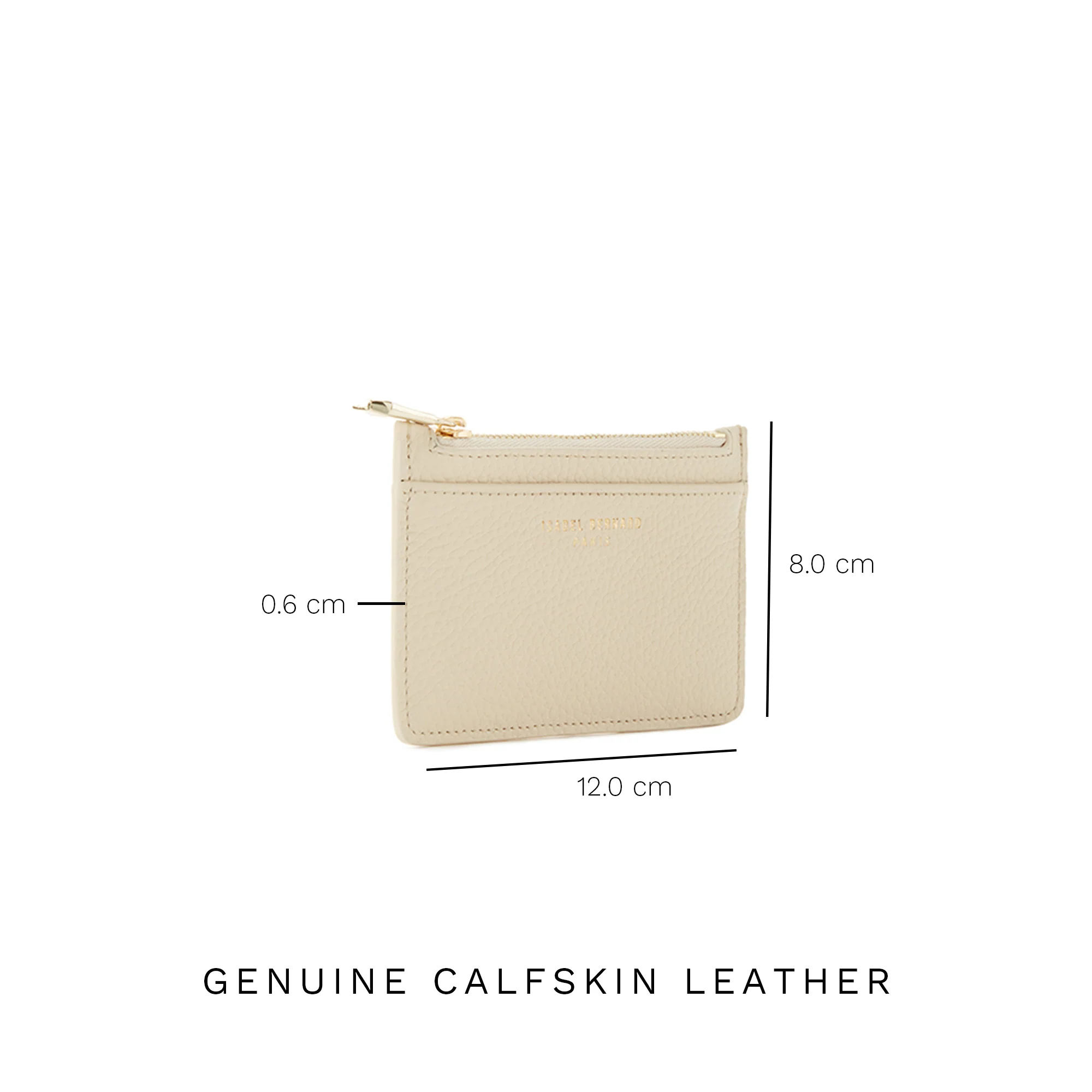 Isabel Bernard Honoré Aveline crème Leather Card Holder made of Calfskin IB27021 - Image 9