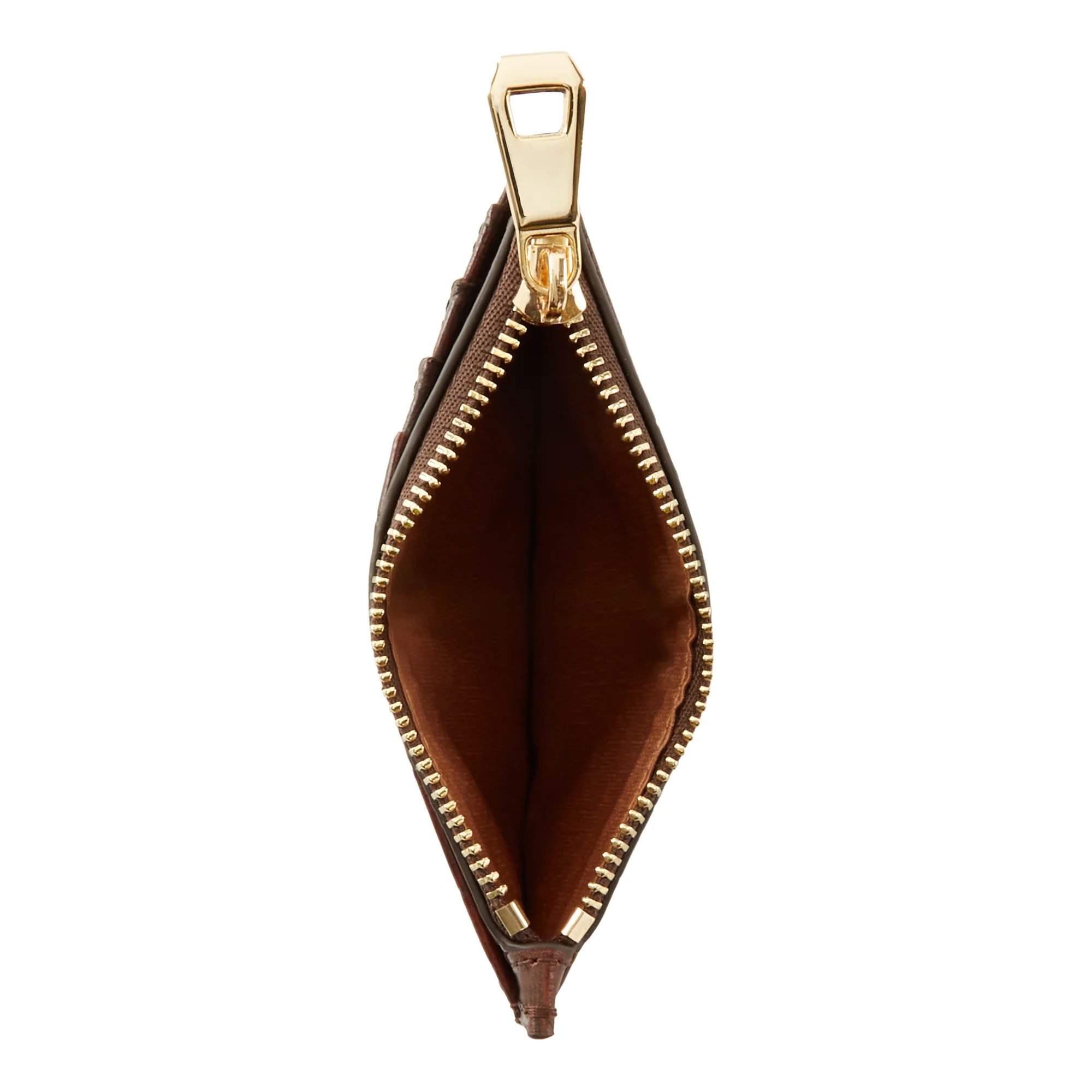 Isabel Bernard Honoré Aveline croco Brown Leather Card Holder made of Calfskin IB27019 - Image 8