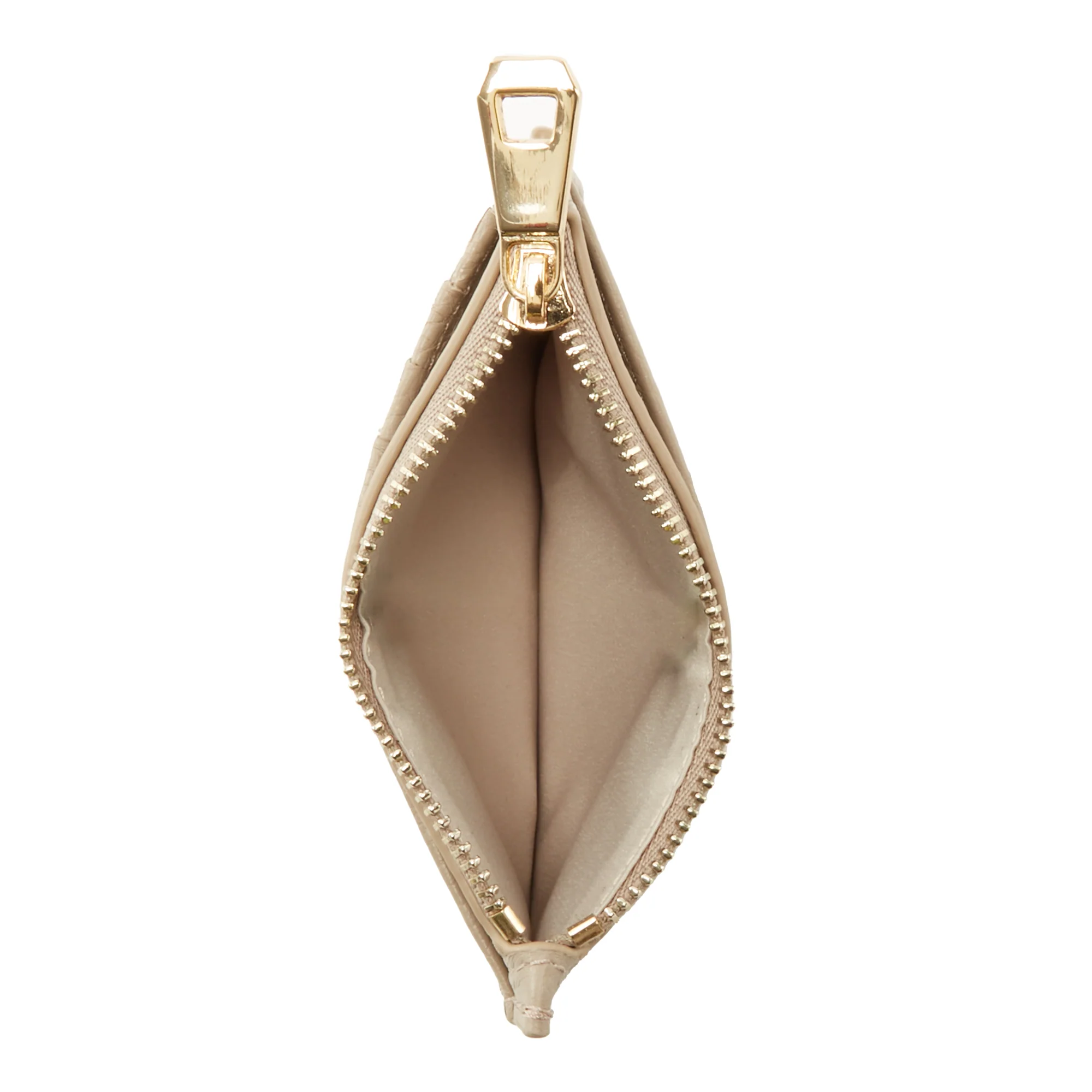 Isabel Bernard Honoré Aveline Taupe Leather Card Holder made of Calfskin IB27017 - Image 8