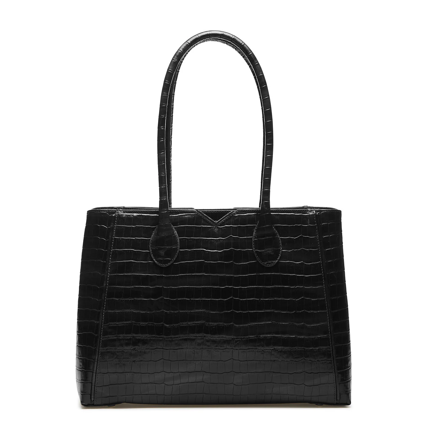 Isabel Bernard Honoré Cloè Black Croco Handbag IB25007 - Image 4