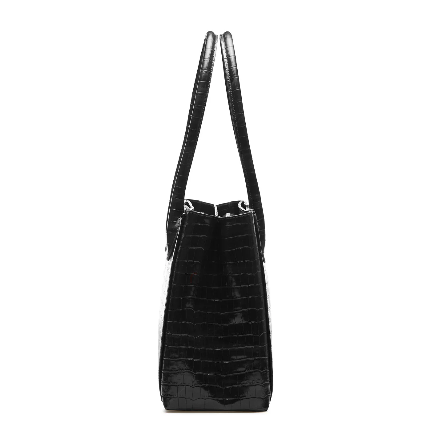 Isabel Bernard Honoré Cloè Black Croco Handbag IB25007 - Image 5