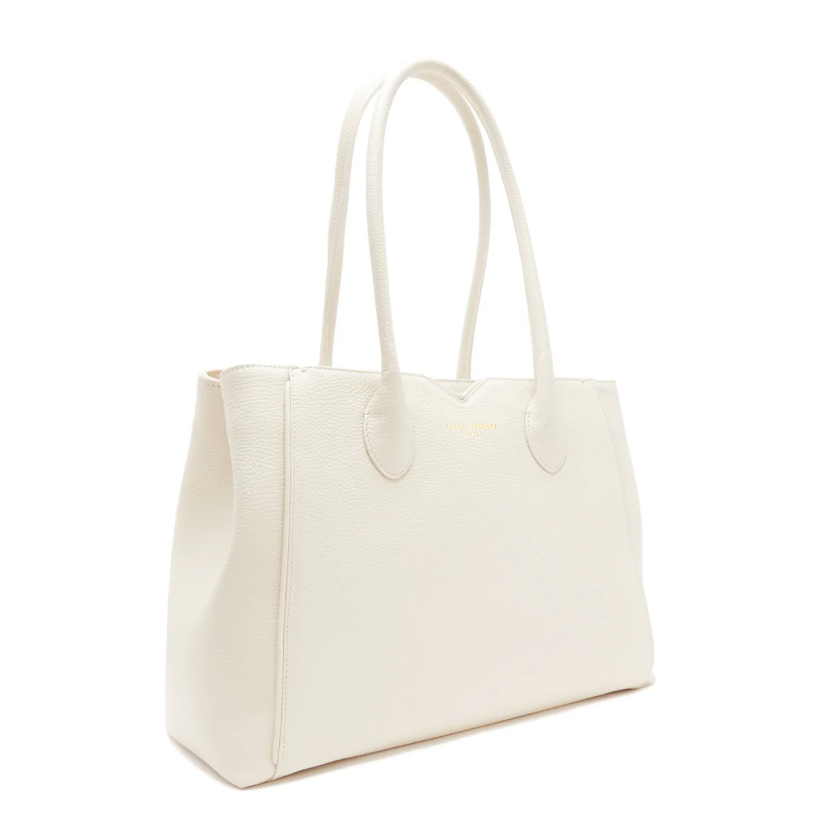 Isabel Bernard Honoré Cloe Crème Calfskin Leather Handbag IB25077 - Image 4