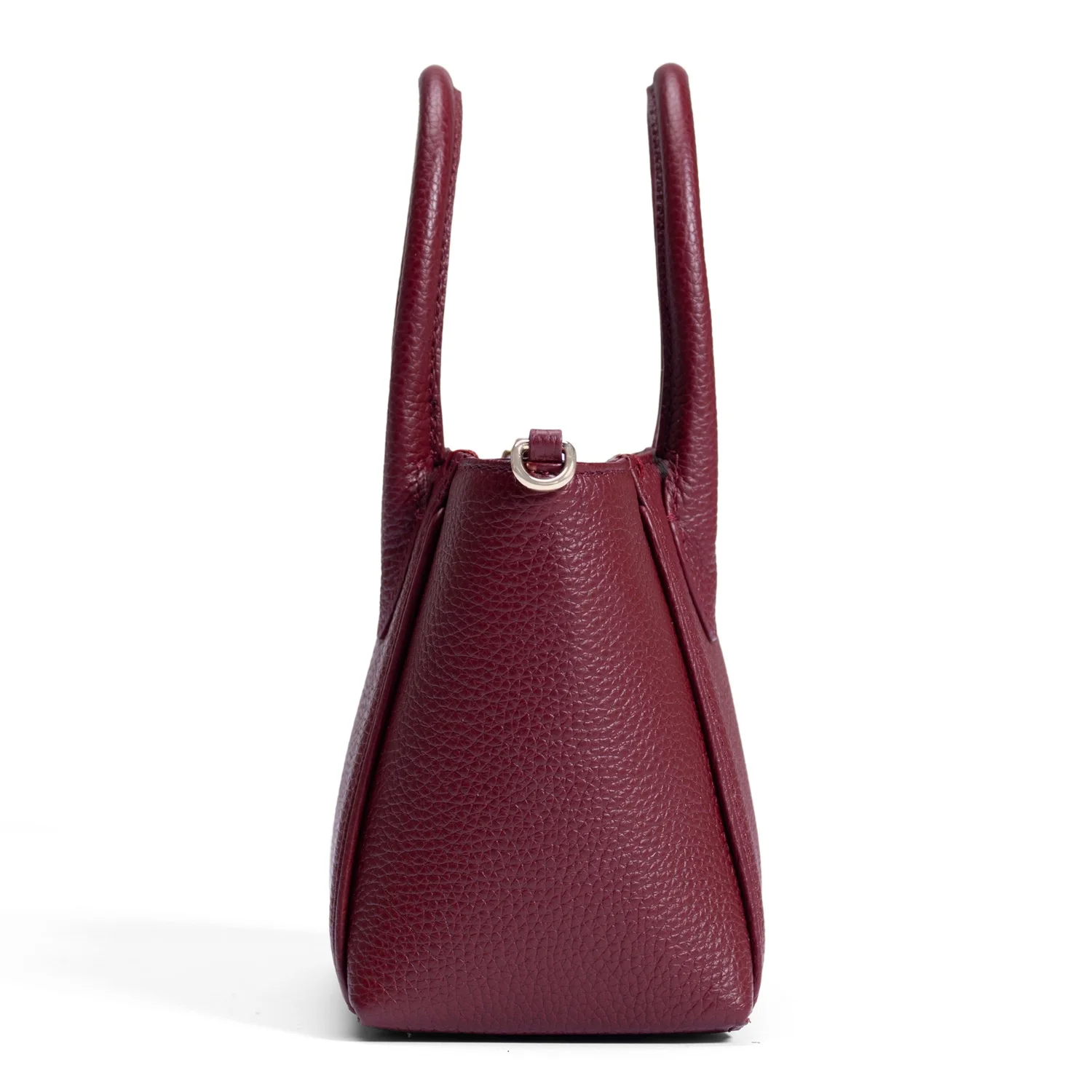 Isabel Bernard Honoré Cloe Mini Bordeaux Calfskin Leather Handbag IB21124-052 - Image 4