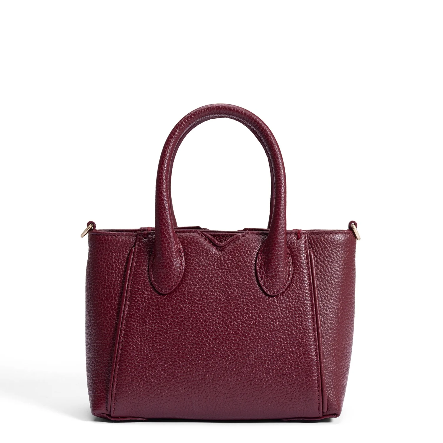 Isabel Bernard Honoré Cloe Mini Bordeaux Calfskin Leather Handbag IB21124-052 - Image 5