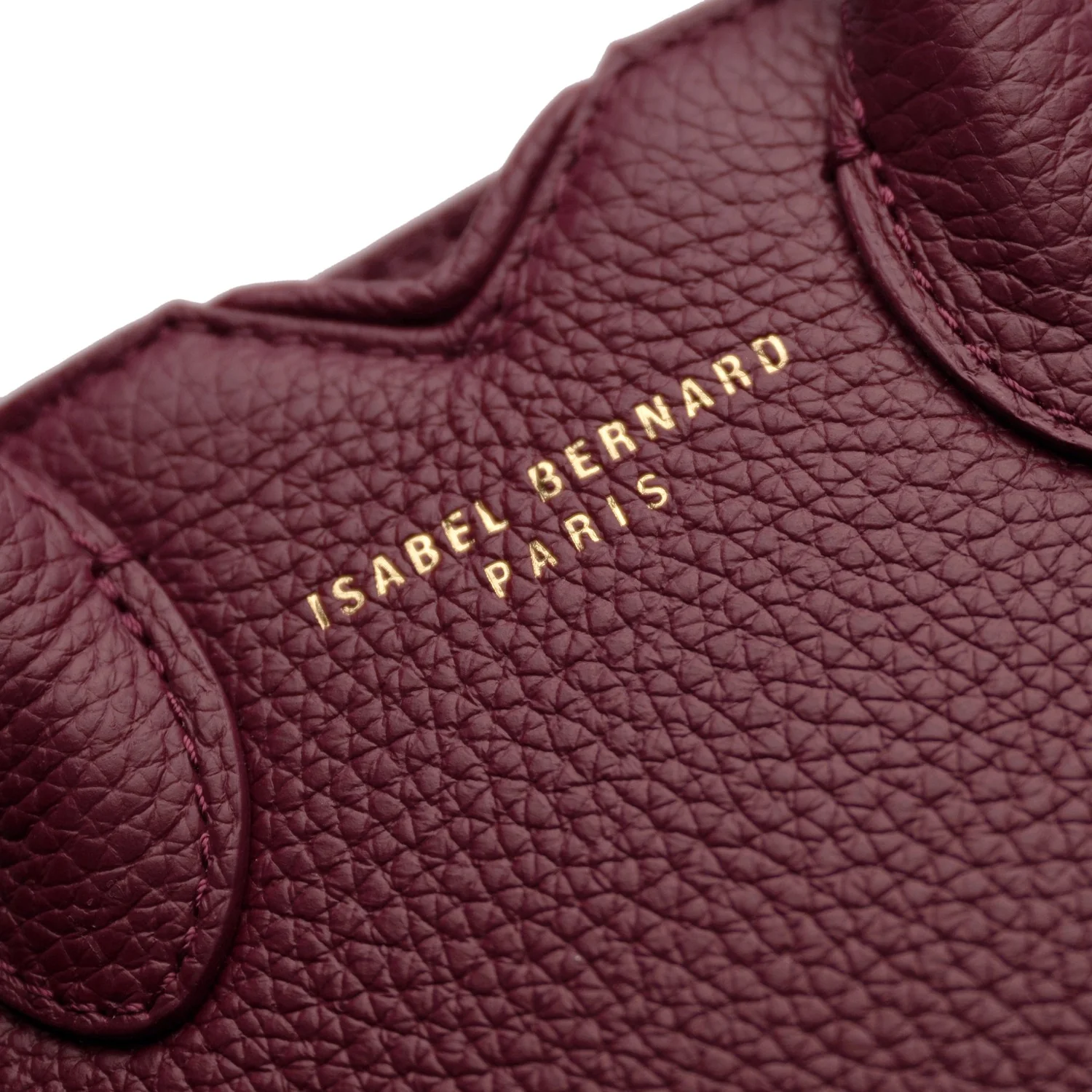 Isabel Bernard Honoré Cloe Mini Bordeaux Calfskin Leather Handbag IB21124-052 - Image 6