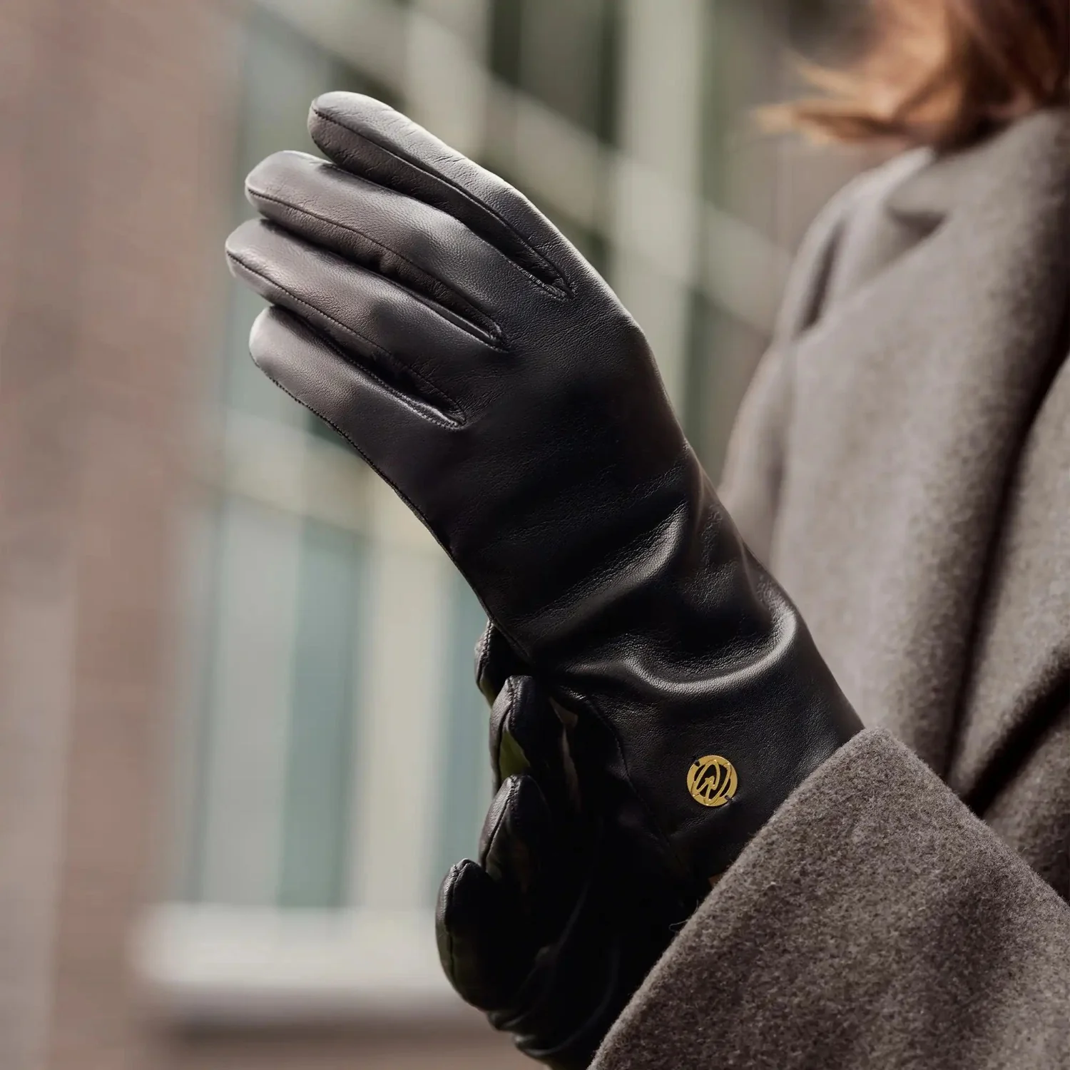 Isabel Bernard Honoré Eleanor black goatskin leather gloves IB67000-301- - Image 3