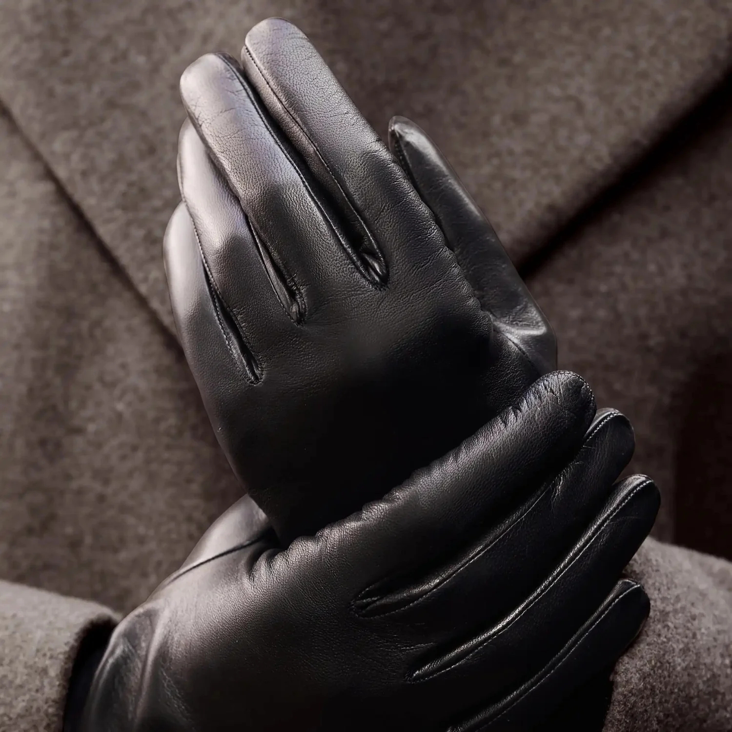 Isabel Bernard Honoré Eleanor black goatskin leather gloves IB67000-301- - Image 5