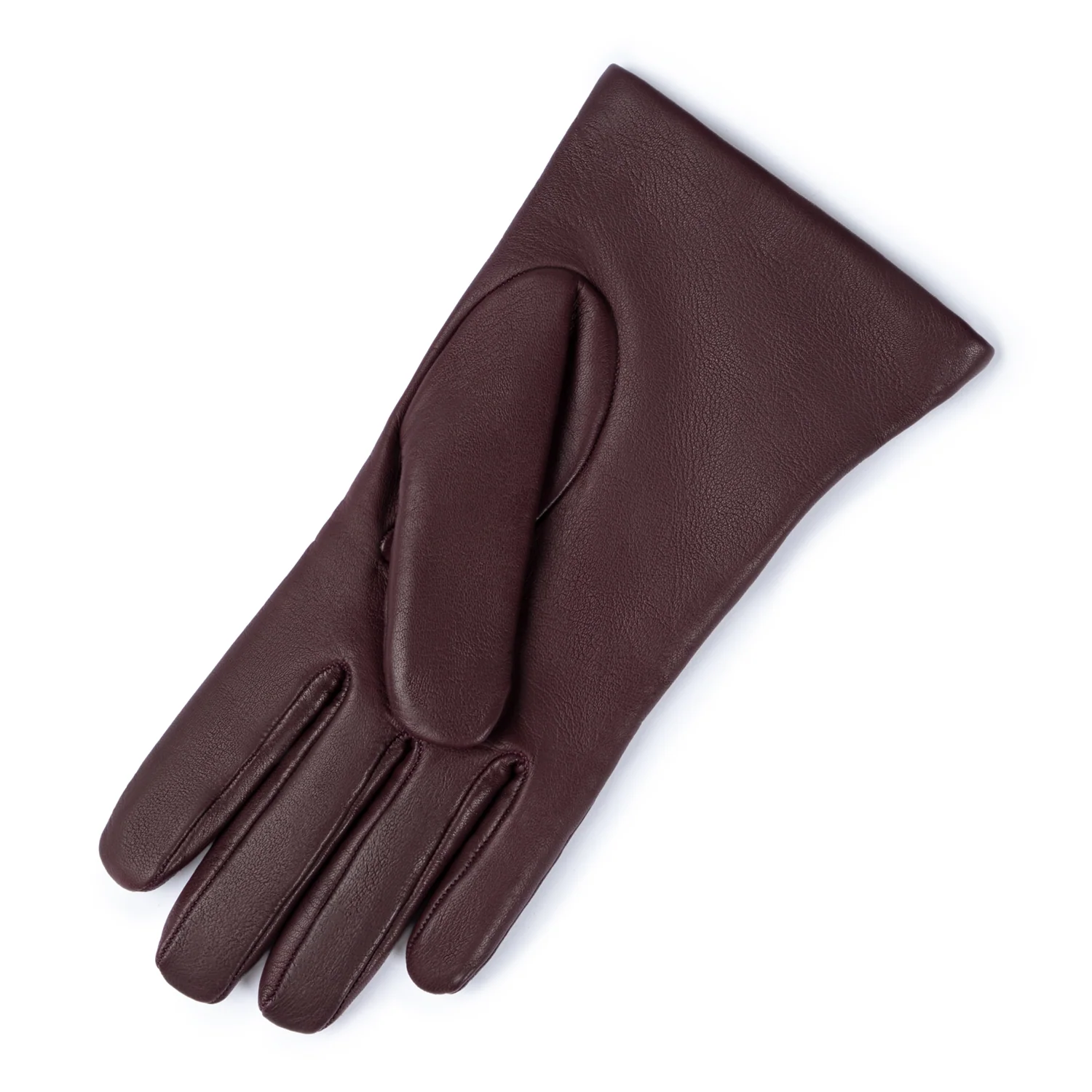 Isabel Bernard Honoré Eleanor Bordeaux Red goatskin leather gloves IB67000-352-7.5 - Image 5