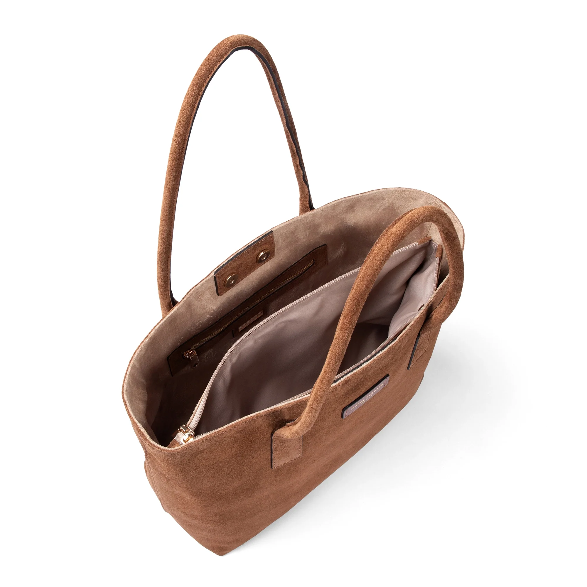 Isabel Bernard Honoré Elin Brown Suede shoulder bag IB25111-130 - Image 4