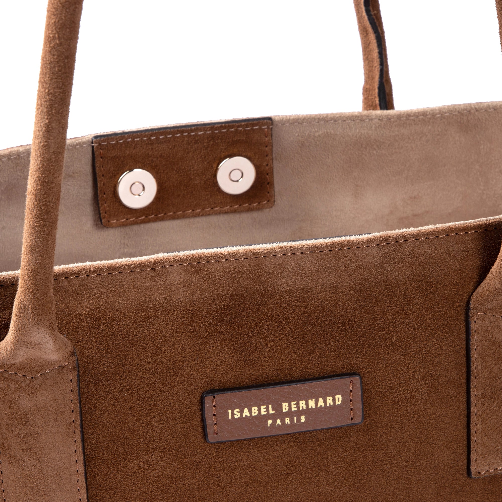 Isabel Bernard Honoré Elin Brown Suede shoulder bag IB25111-130 - Image 6