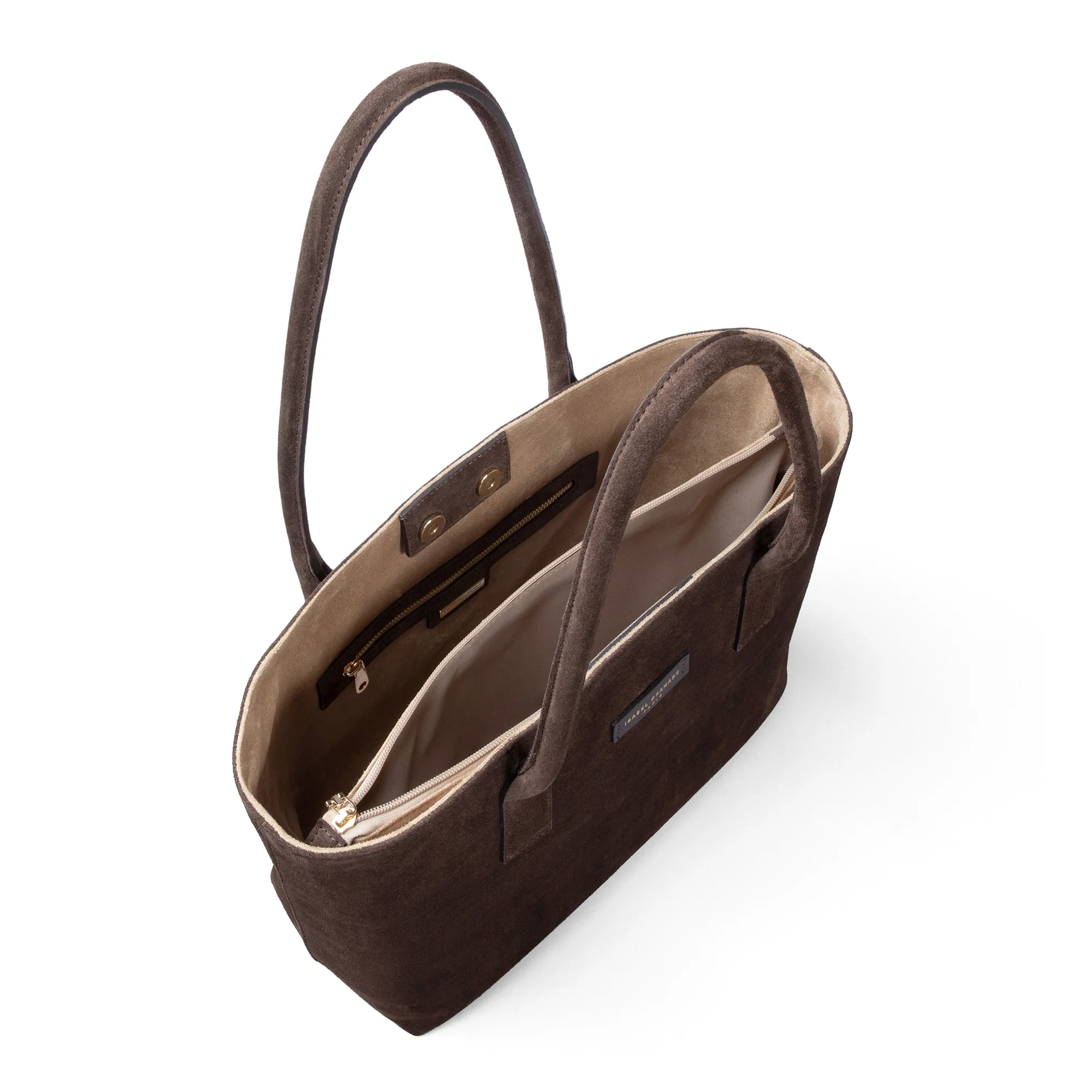Isabel Bernard Honoré Elin Dark Brown Suede shoulder bag IB25111-131 - Image 4