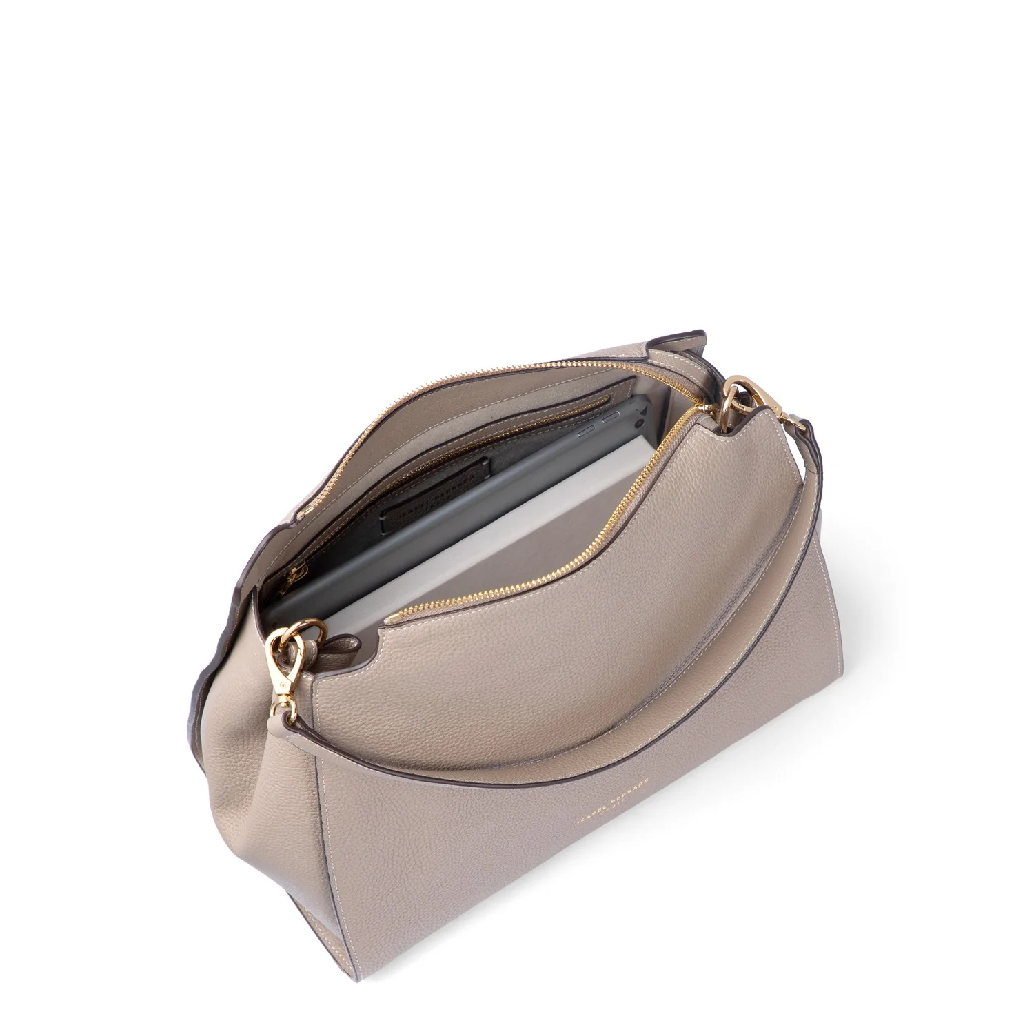 Isabel Bernard Honoré Emma Taupe Shoulder Bag IB21134-078 - Image 10