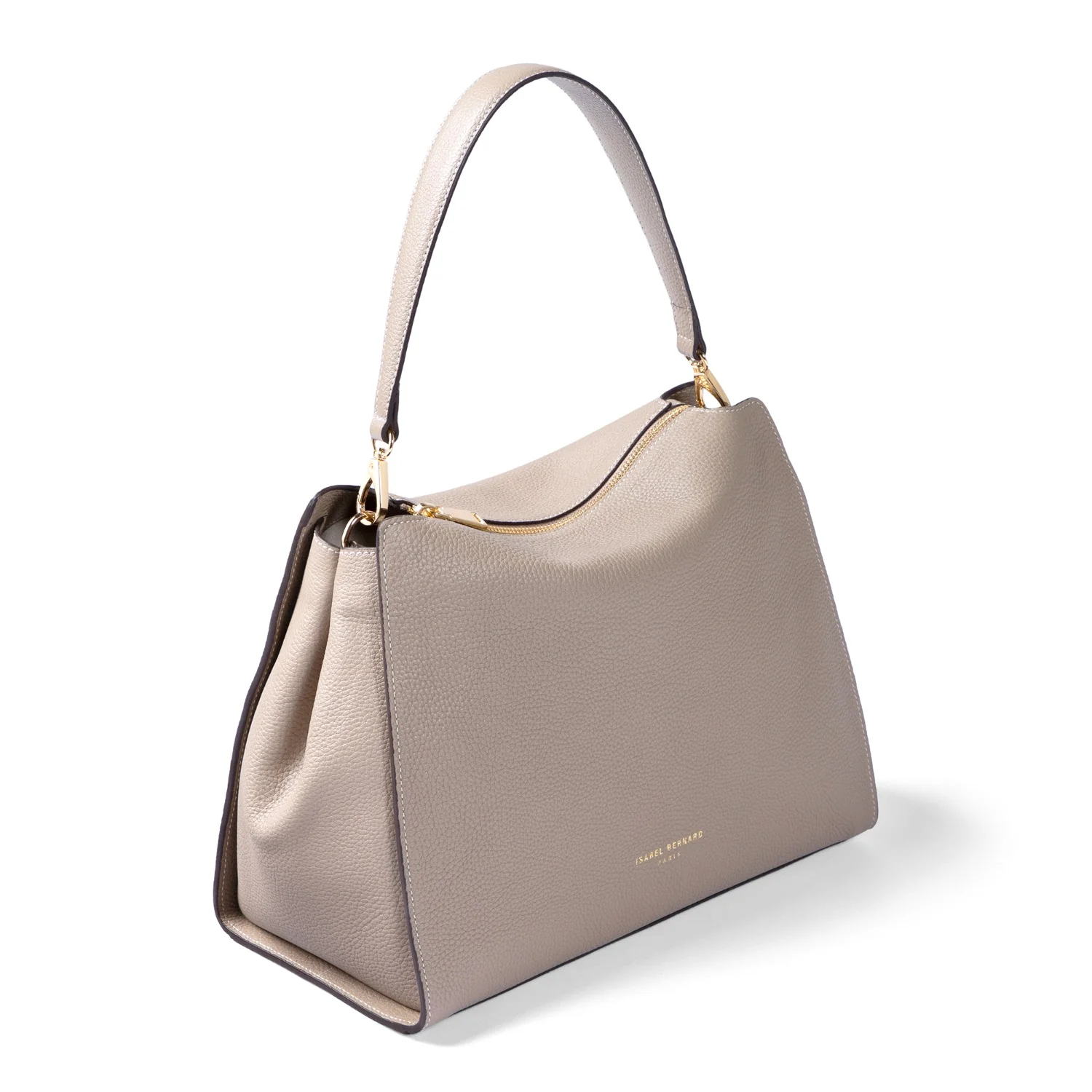 Isabel Bernard Honoré Emma Taupe Shoulder Bag IB21134-078 - Image 9