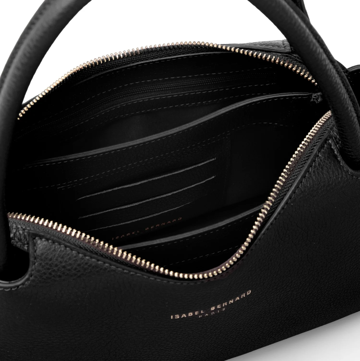 Isabel Bernard Honoré Eve Black Calfskin Leather handbag IB21133-001 - Image 7