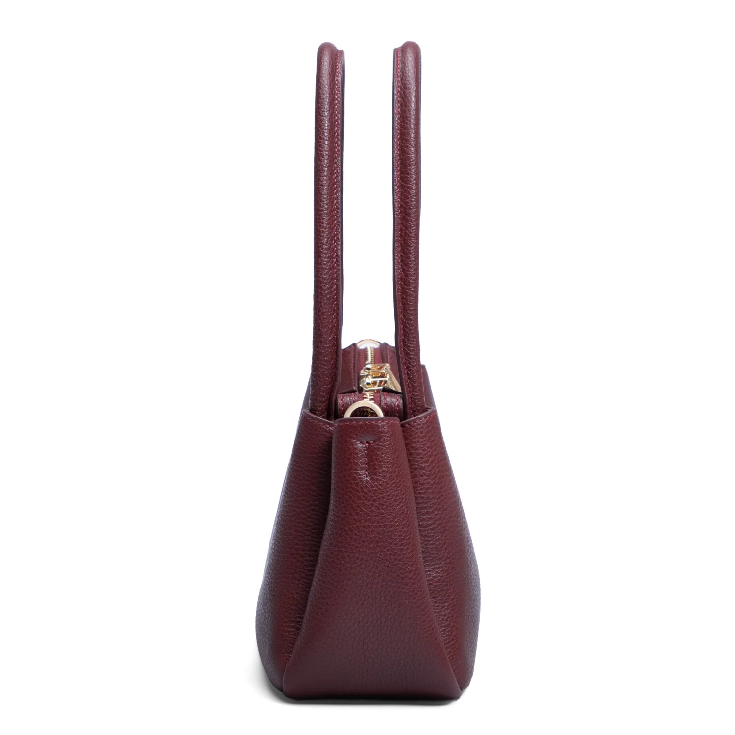 Isabel Bernard Honoré Eve Burgundy Calfskin Leather handbag IB21133-052 - Image 4